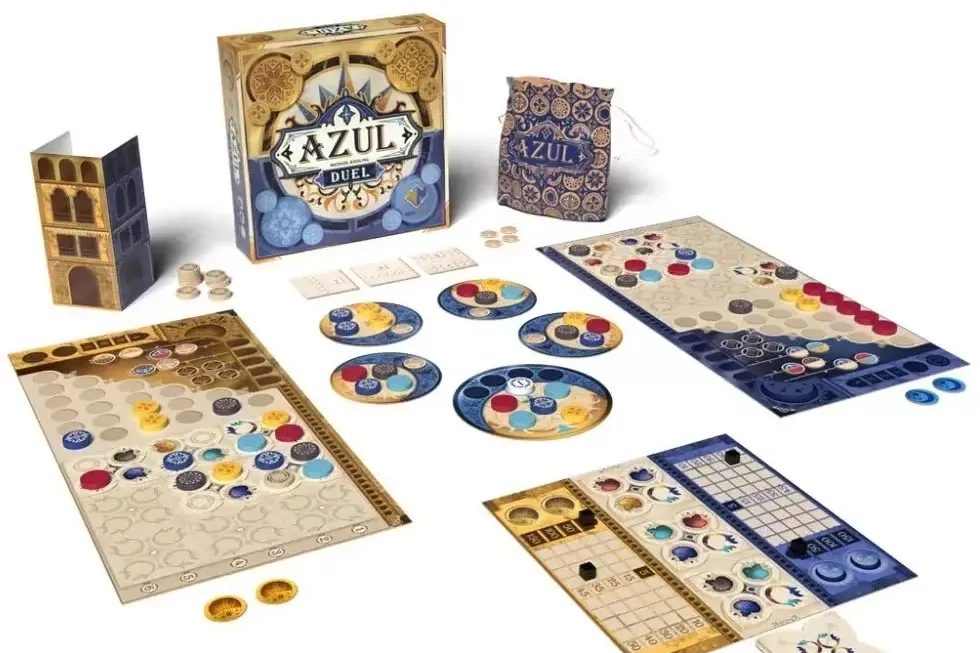 Le plateau de jeu Azul Duel