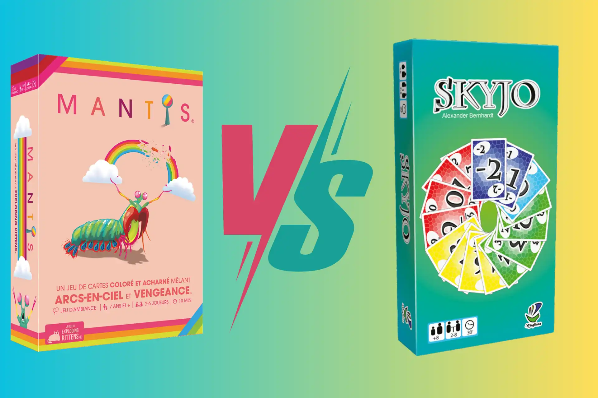 Mantis vs Skyjo : Quel est le meilleur jeu d'ambiance en 2024 ?