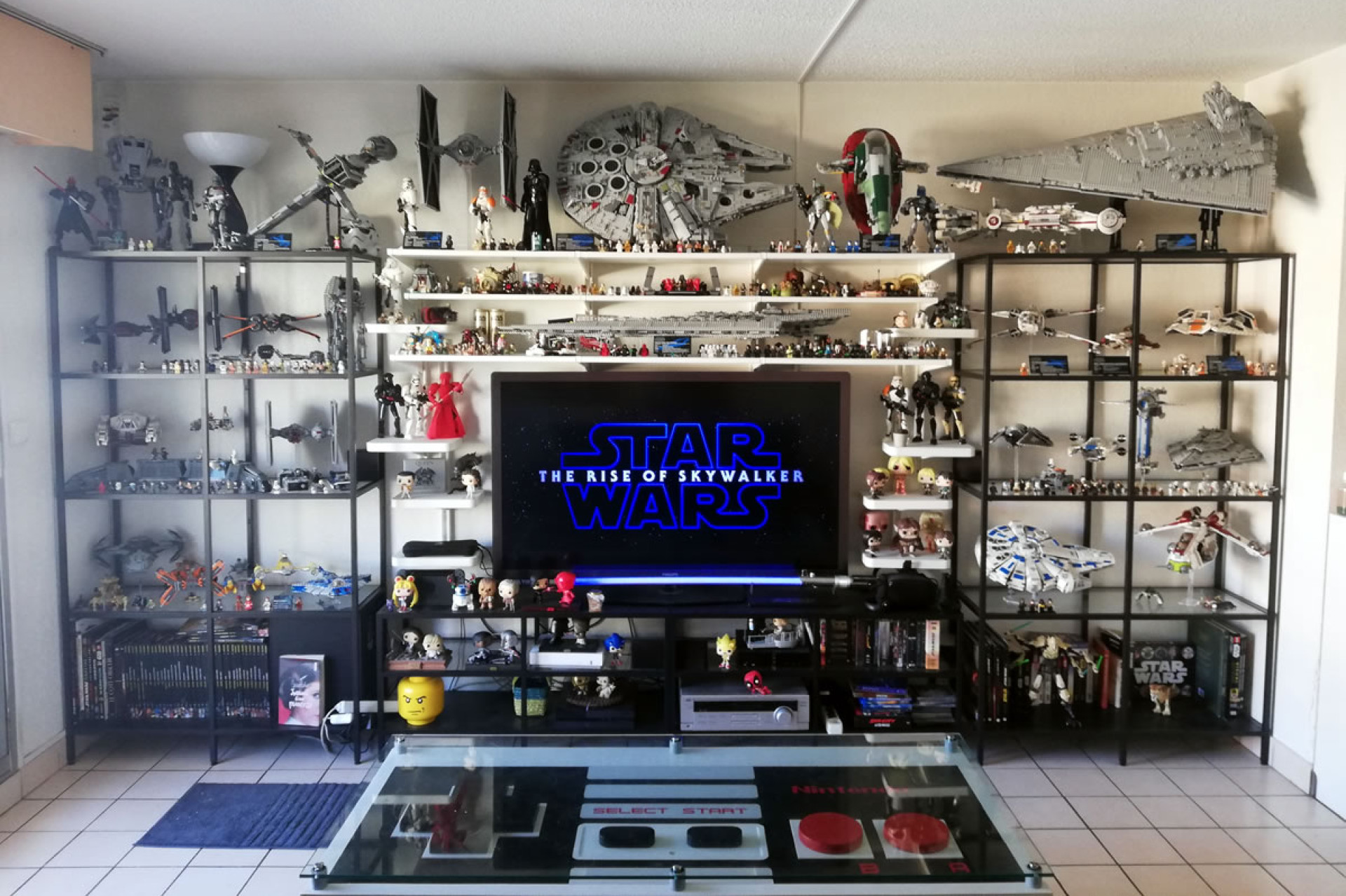 Agencement d'une collection Lego Star Wars