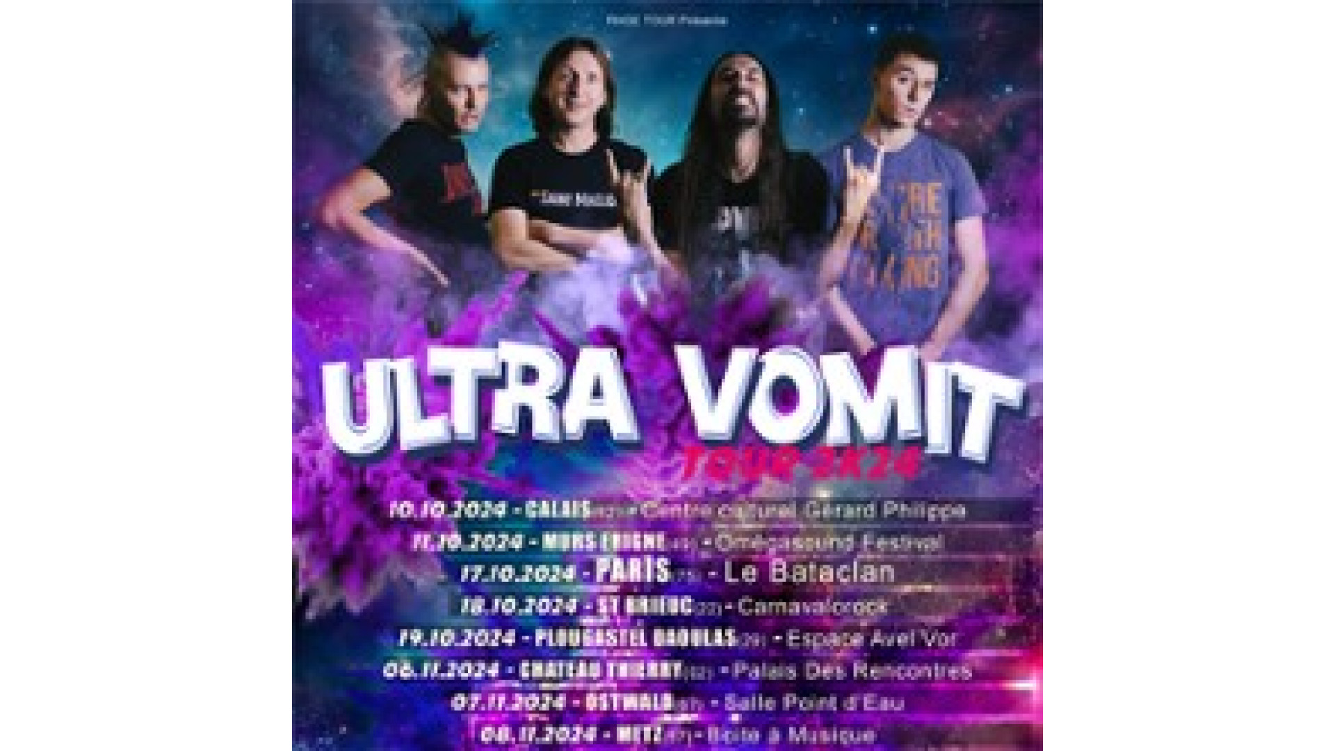 Concert Ultra Vomit à Paris
