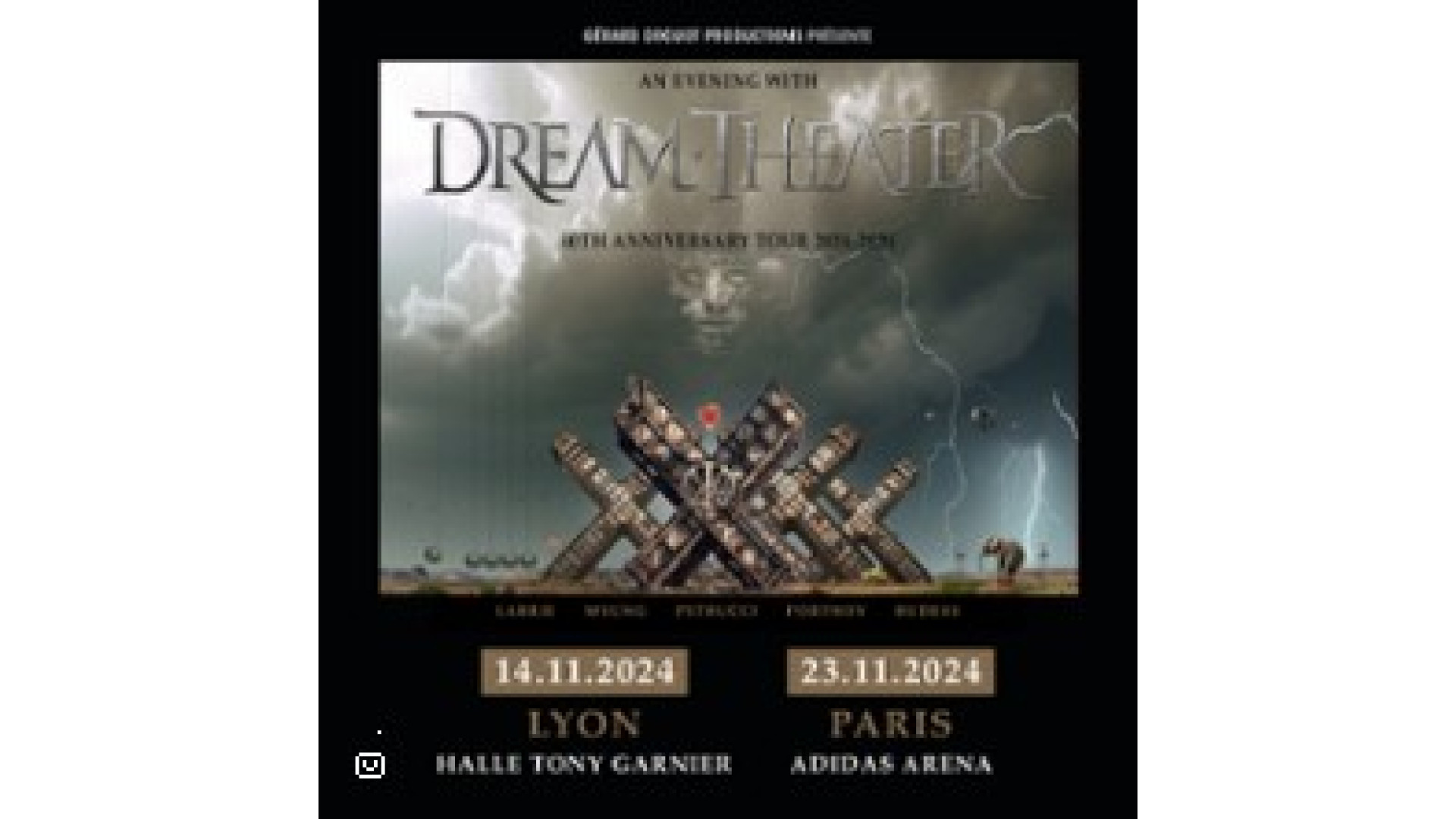 Concert Dream Theater à Paris