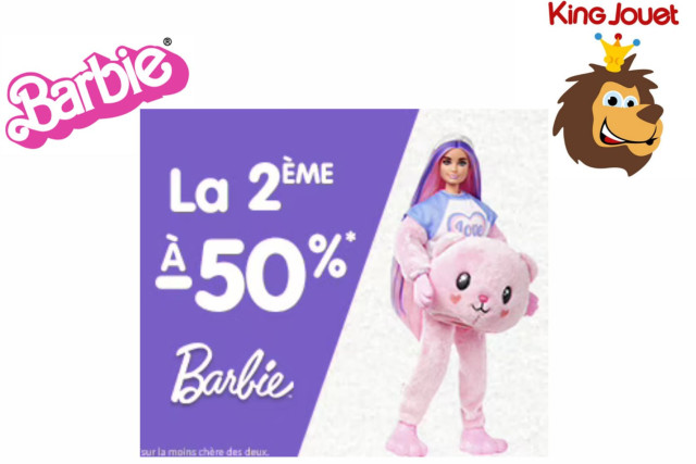 Une offre sur les produits Barbie chez King Jouet