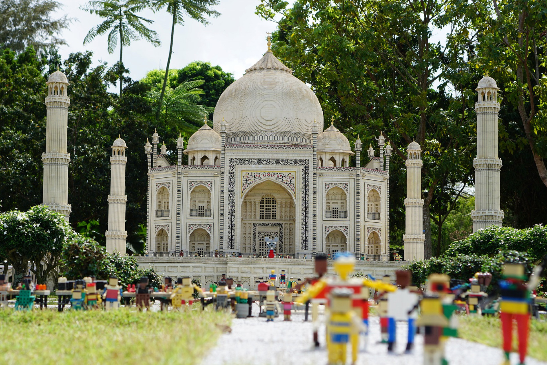 Le taj mahal monté avec plus de 5000 briques Lego.