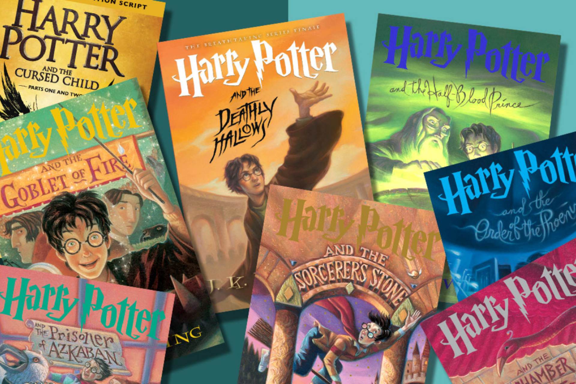 Couvertures des livres Harry Potter