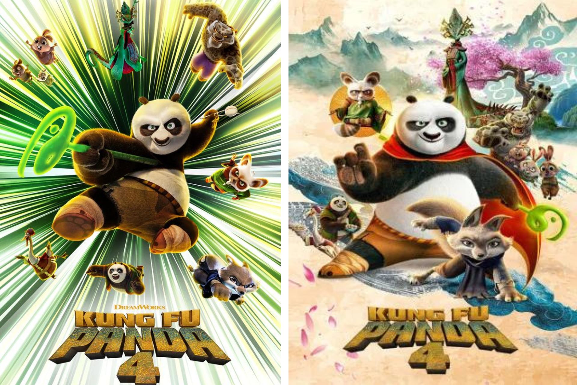 Les affiches dévoilées de Kung Fu Panda 4