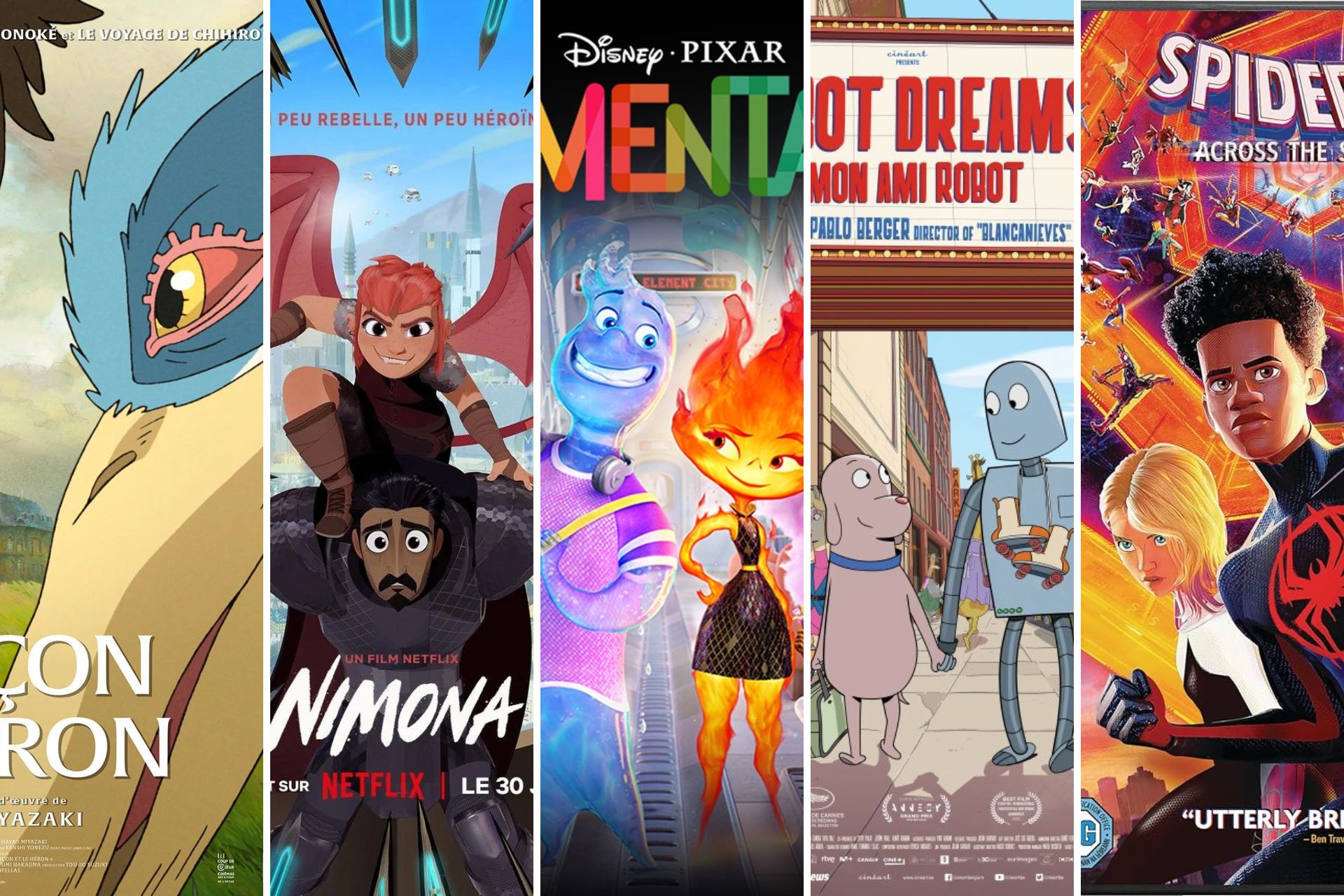 Les nominés pour le meilleur film d'animation 2024