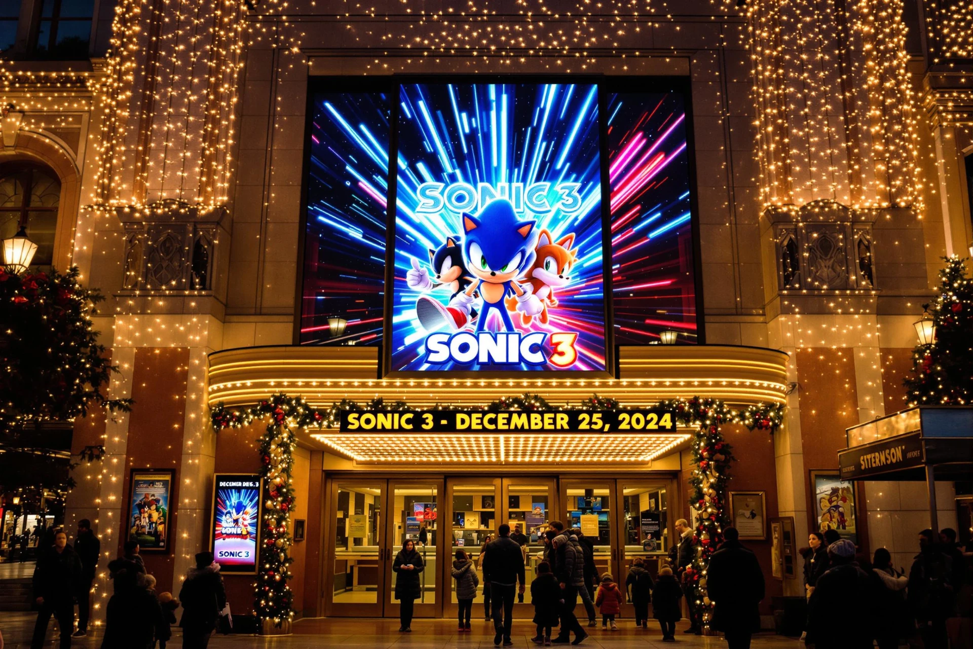 Sonic 3 dans les salles de cinéma le 25 décembre 2024