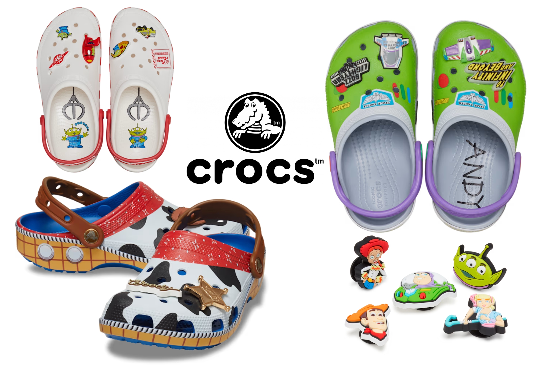 Les modèlles Crocs X Toy-story