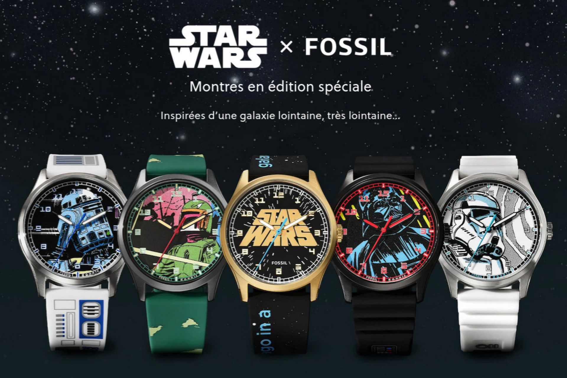 Les cinq montres Star-Wars de Fossil
