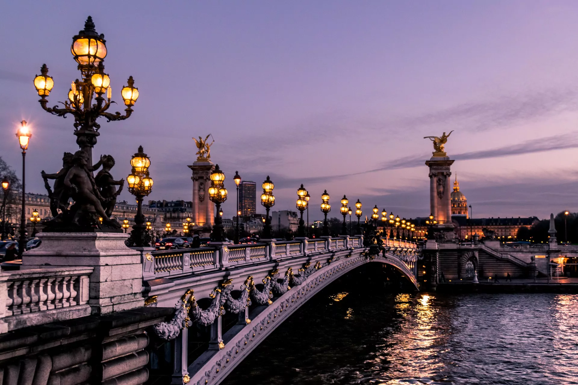 Un pont sur la Seine, ultra romantique