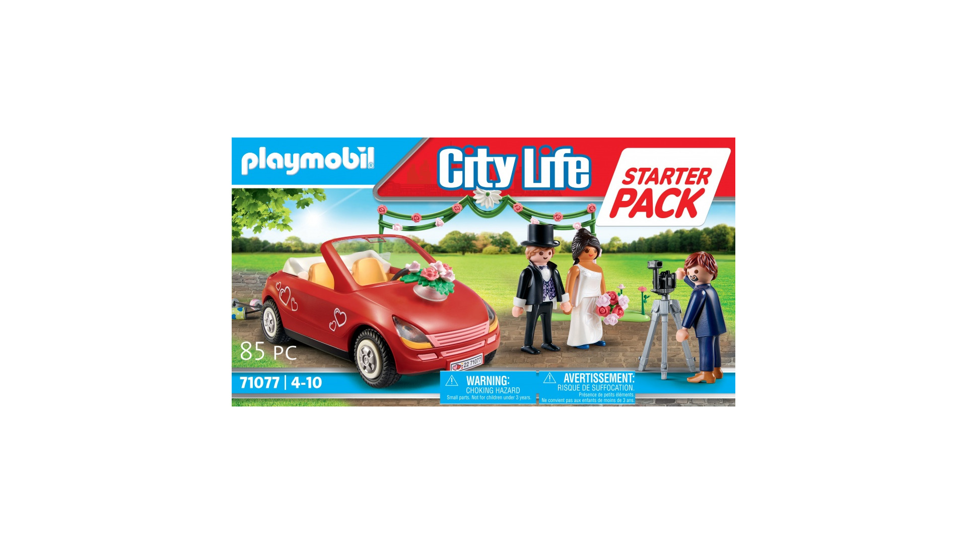 Acheter Playmobil® - Couple De Mariés Avec Photographe Et Voiture - 71077 - Playmobil® City Life