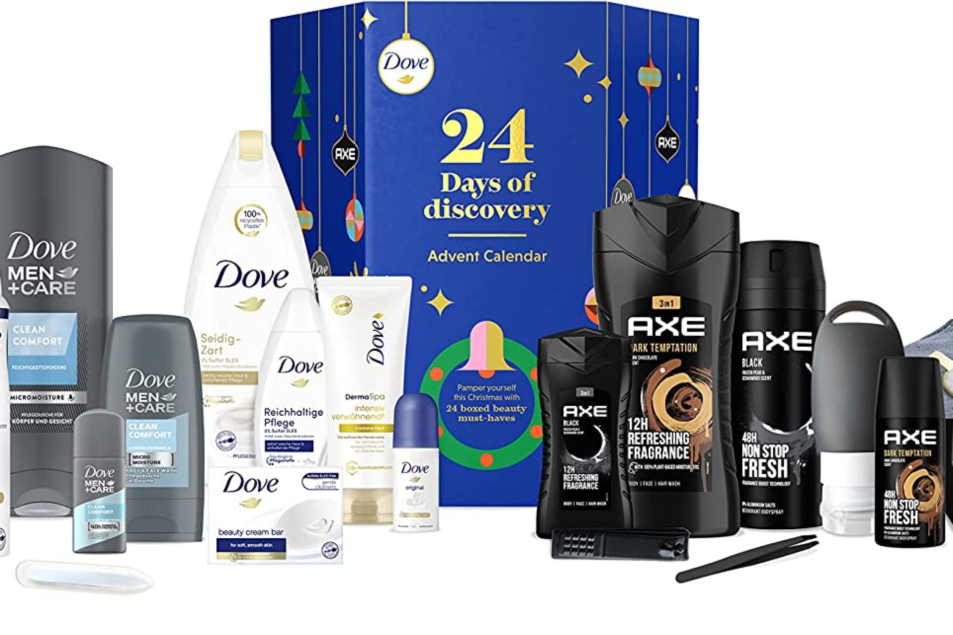 Acheter Axe & Dove Calendrier de l'Avent, Coffret Cadeau pour Homme et Femme
