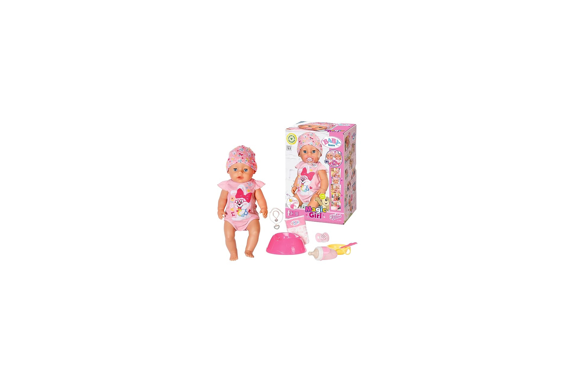 Acheter BABY Born Soft Touch Girl 43cm avec Sucette Magique - Rose