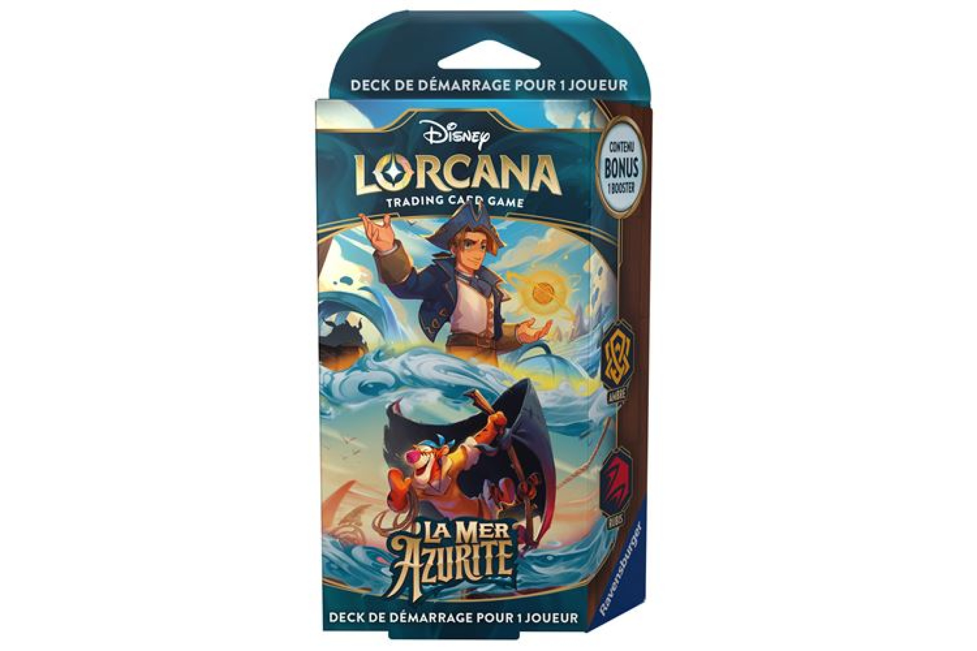 Acheter Carte à collectionner Lorcana Ravensburger Disney S6 Deck préconstruit La Mer Azurite Ambre Rubis