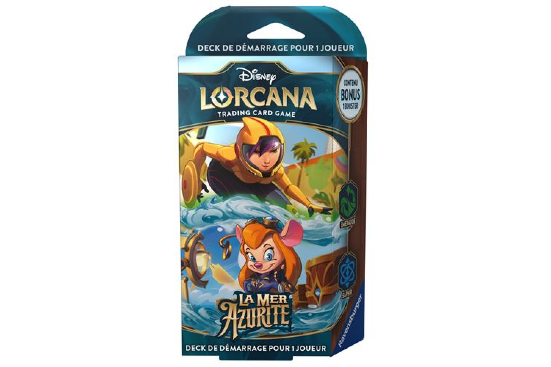 Acheter Carte à collectionner Lorcana Ravensburger Disney S6 Deck préconstruit La Mer Azurite Emeraud Saphir