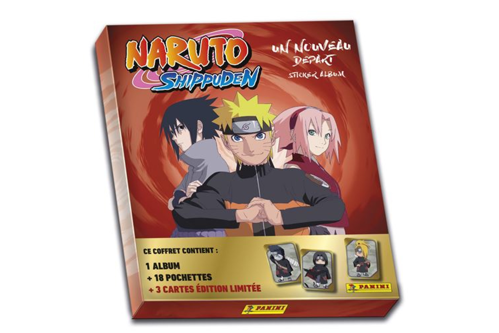 Acheter Carte à collectionner Panini Naruto Shippuden Coffret Album avec 18 pochettes et 3 cartes Édition Limitée