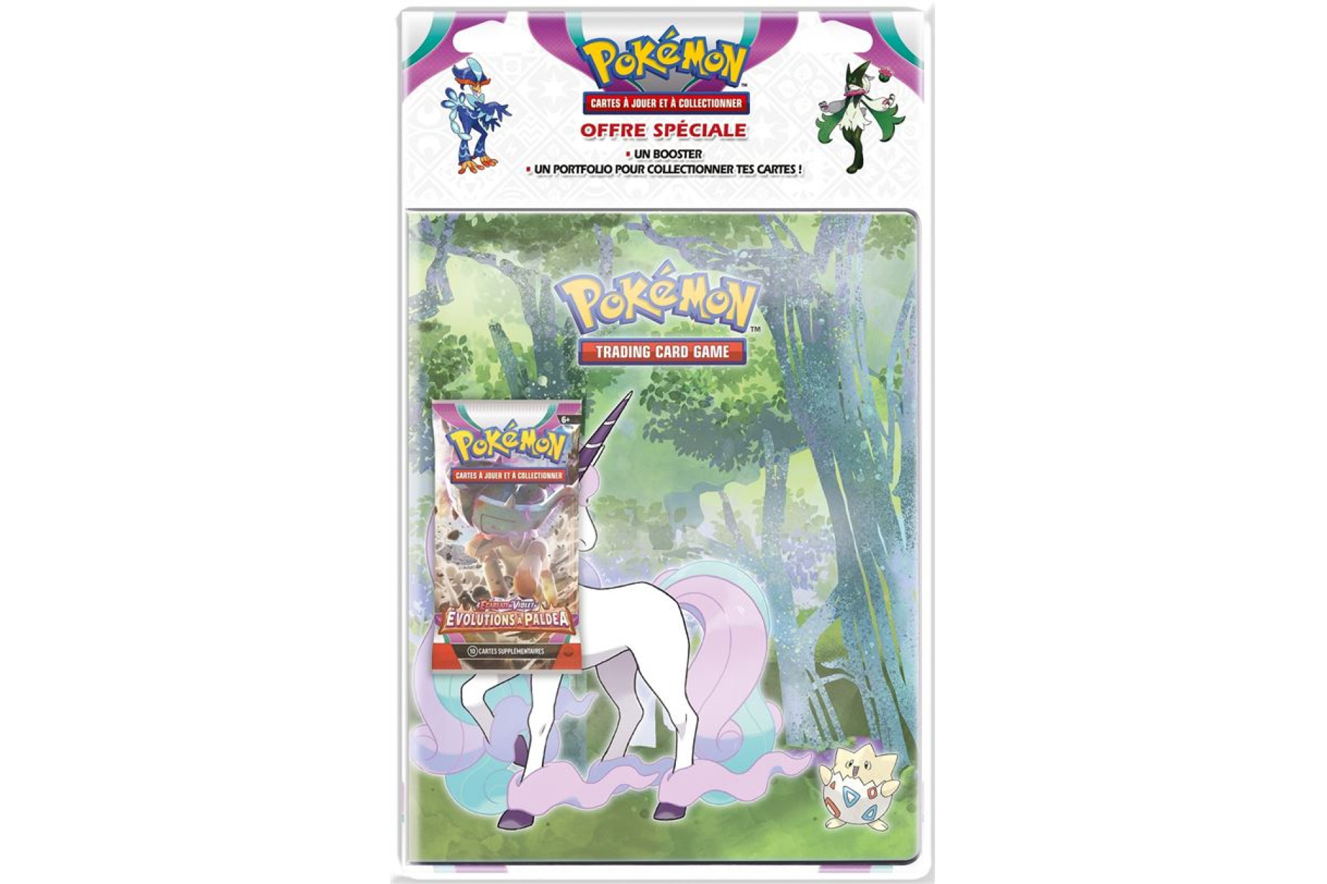 Acheter Carte à collectionner Pokémon EV02 Pack Portfolio avec Booster Écarlate et Violet Évolutions à Paldea Modèle aléatoire