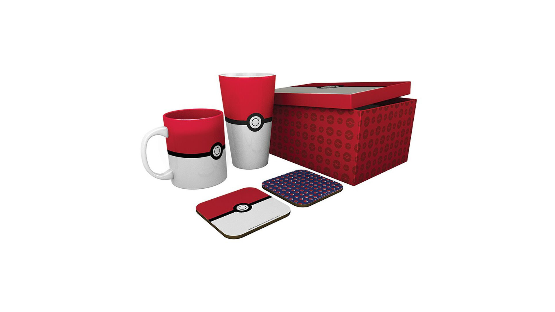 Acheter Coffret Cadeau - Pokemon - Verre + Mug + 2 Sous-verre - Pokeball