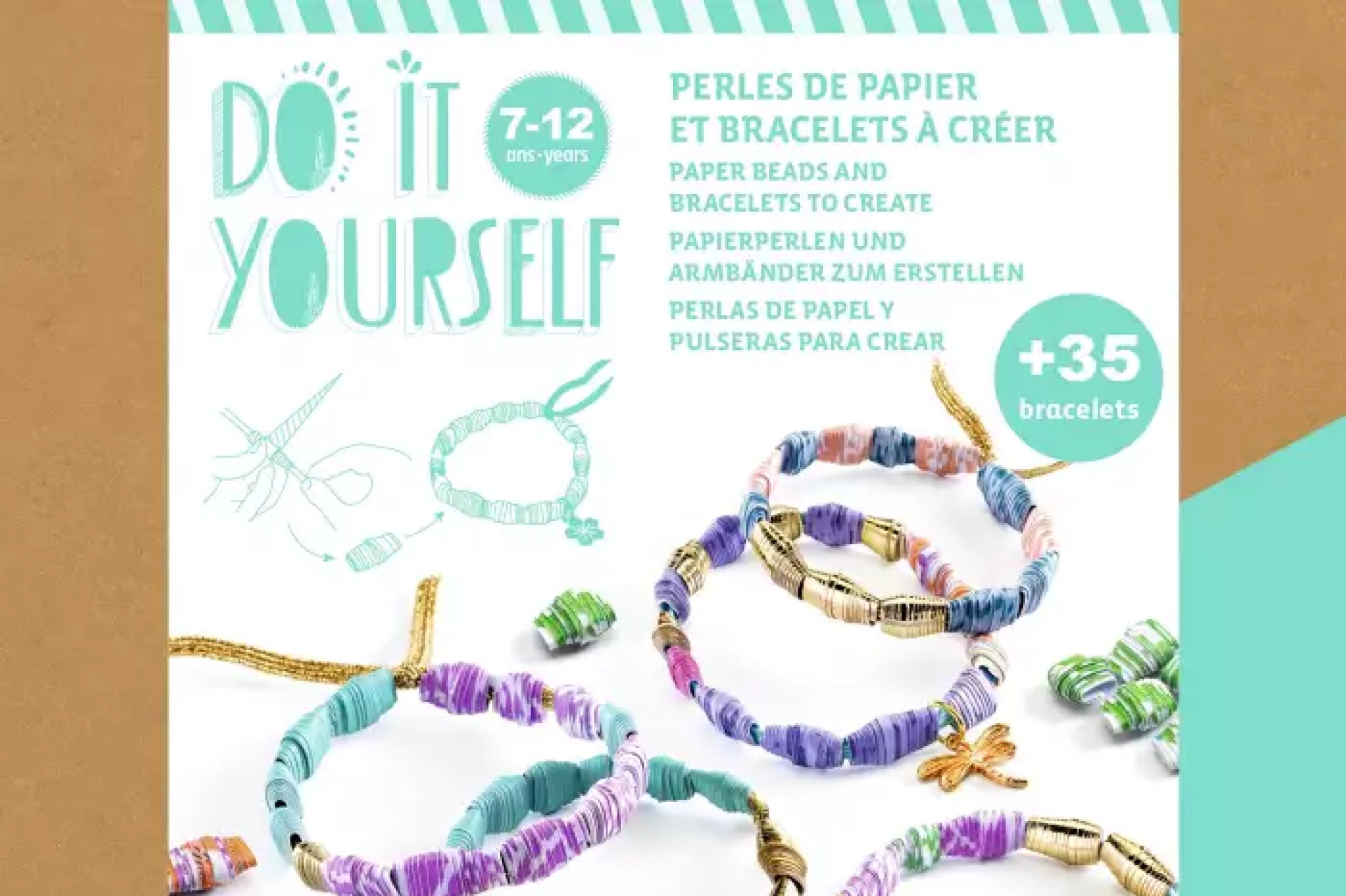 Acheter Bracelet en perles de papier Djeco
