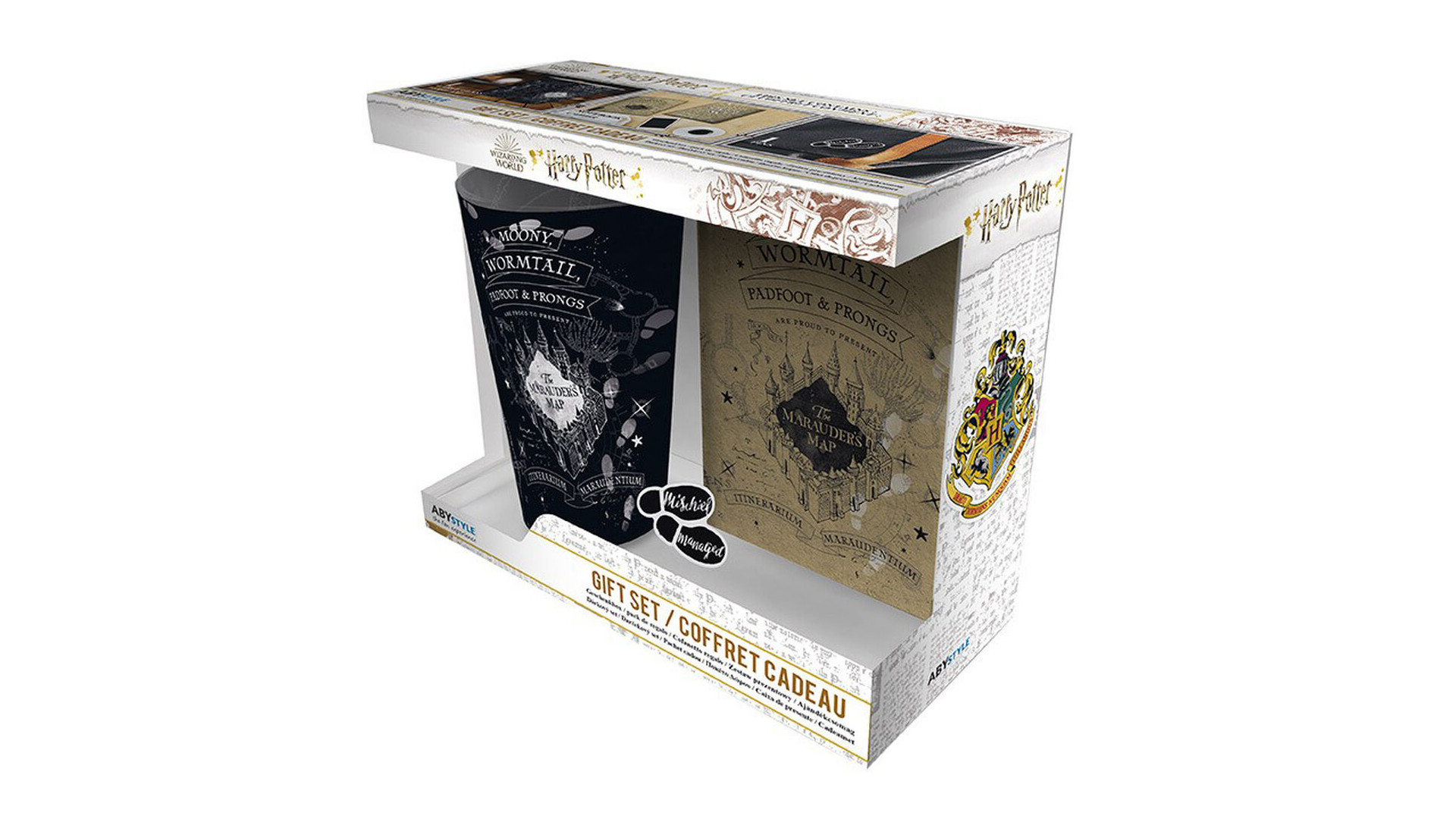Acheter Coffret - Harry Potter - Verre Xxl + Pin's + Carnet - Carte Du Maraudeur
