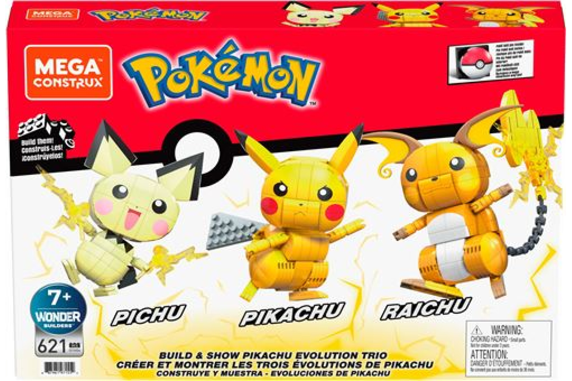 Acheter Coffret Mega Evolution 3 figurines Pokémon articulés à construire