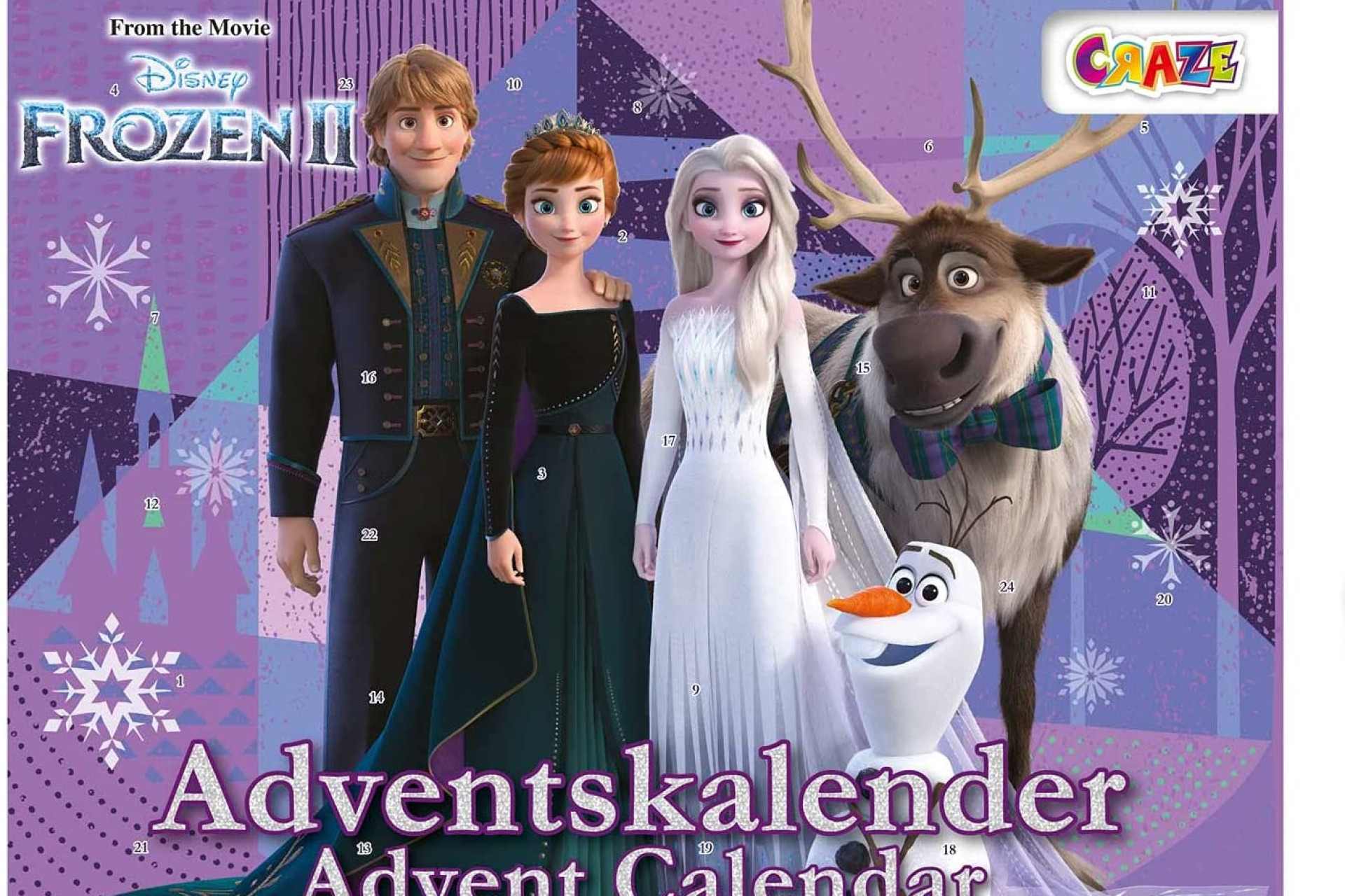 Calendrier De L'Avent Disney Frozen