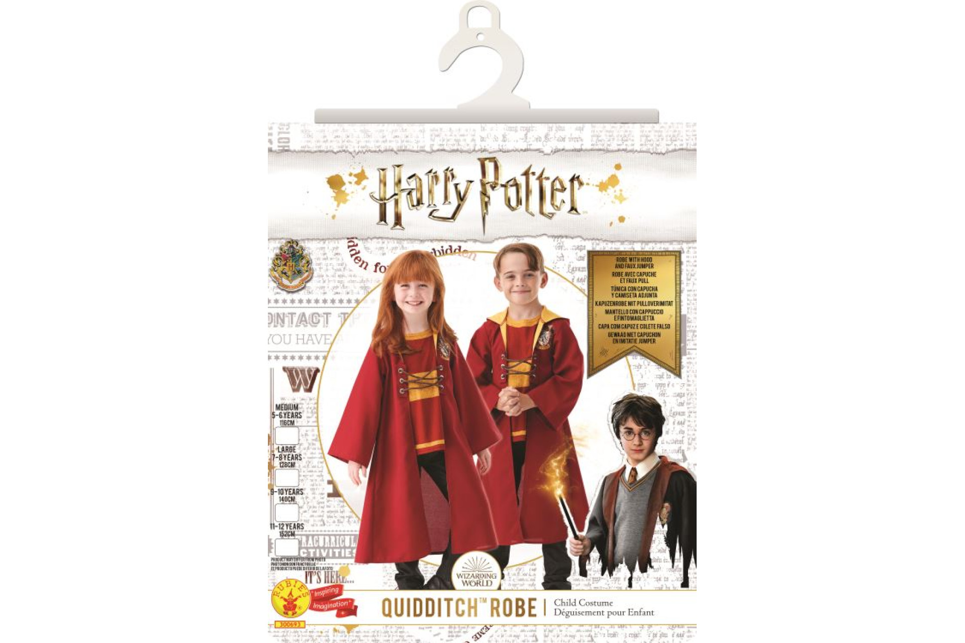 Acheter Déguisement Rubie's France Harry Potter Quidditch Top et Cape Taille 7-8 ans