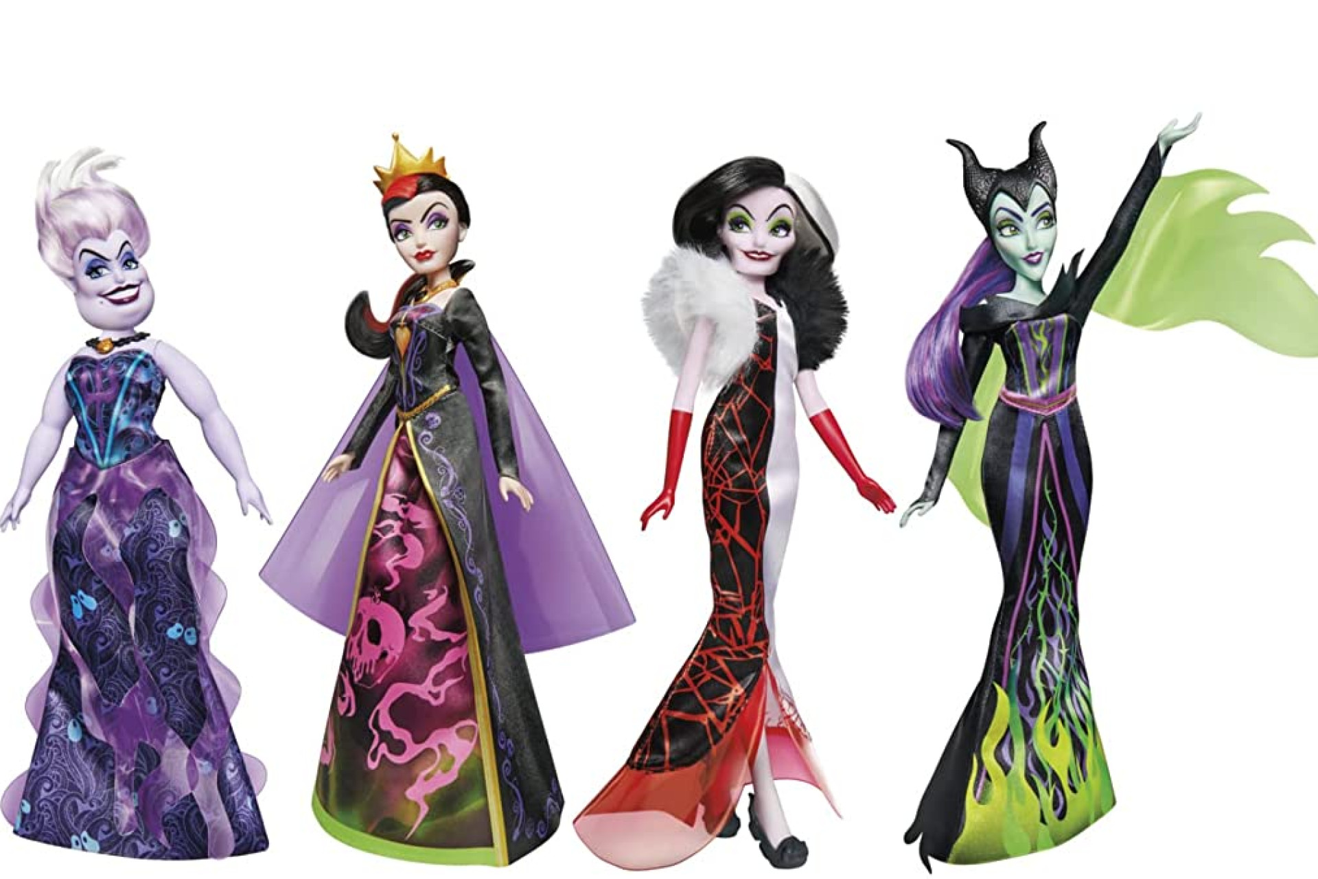 Acheter Disney Villains Collection Noire et lumineuse, pack de 4 poupées mannequins