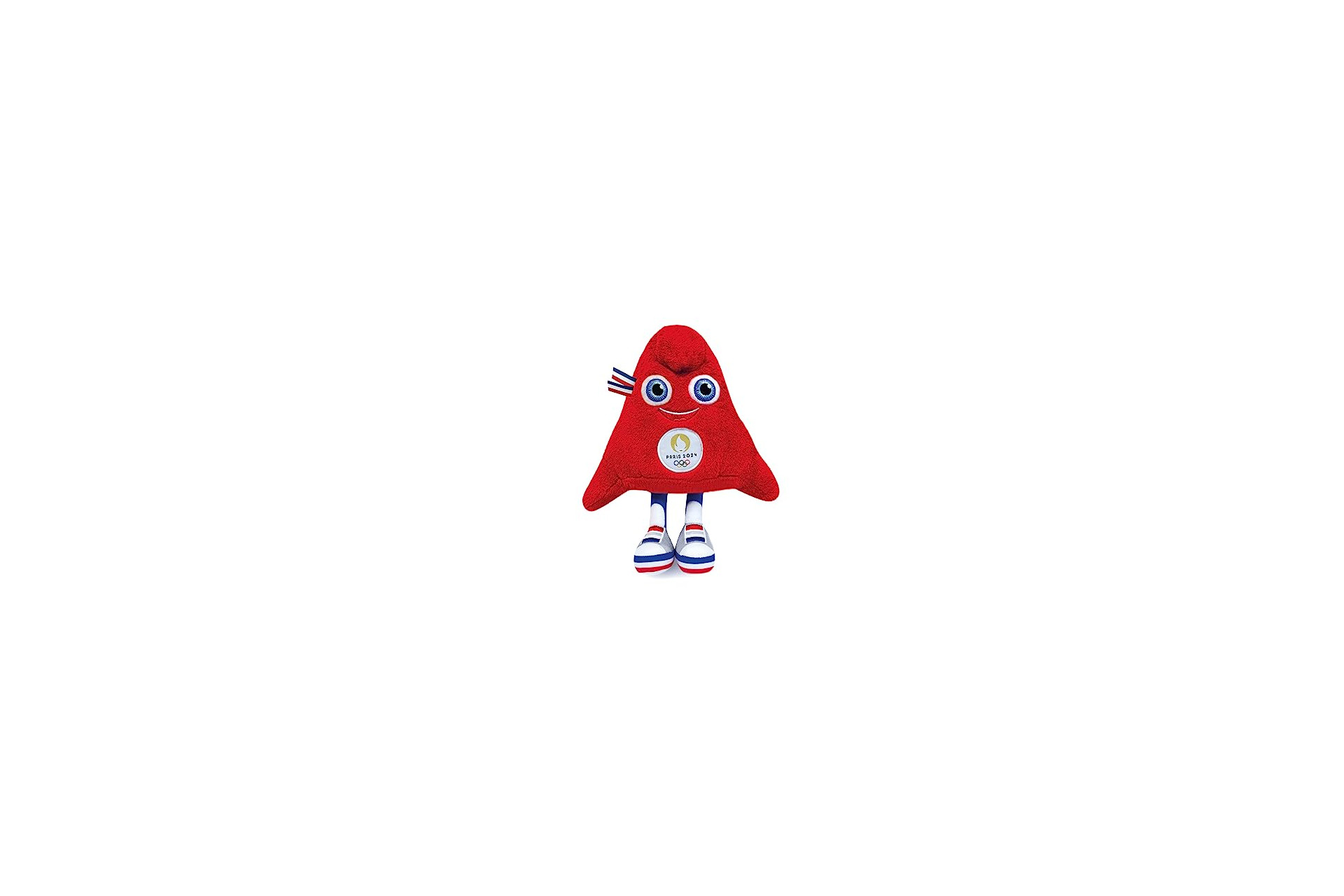 Acheter Peluche Phryge : Mascotte Officielle des Jeux Olympiques de Paris 2024 - Rouge - 23cm