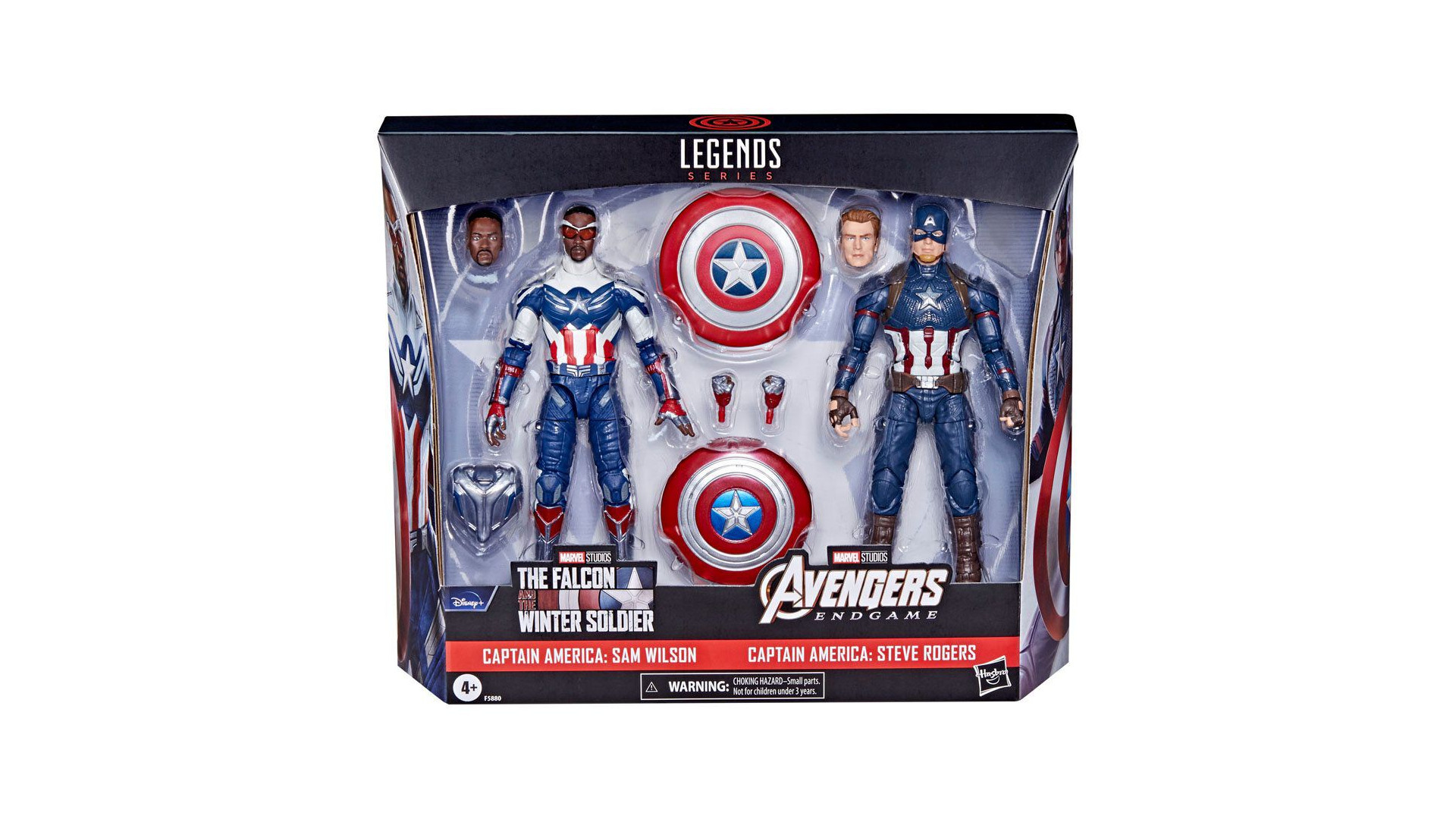 Acheter Figurine Marvel Legends - Captain America - Pack De Deux Figurines 15 Cm