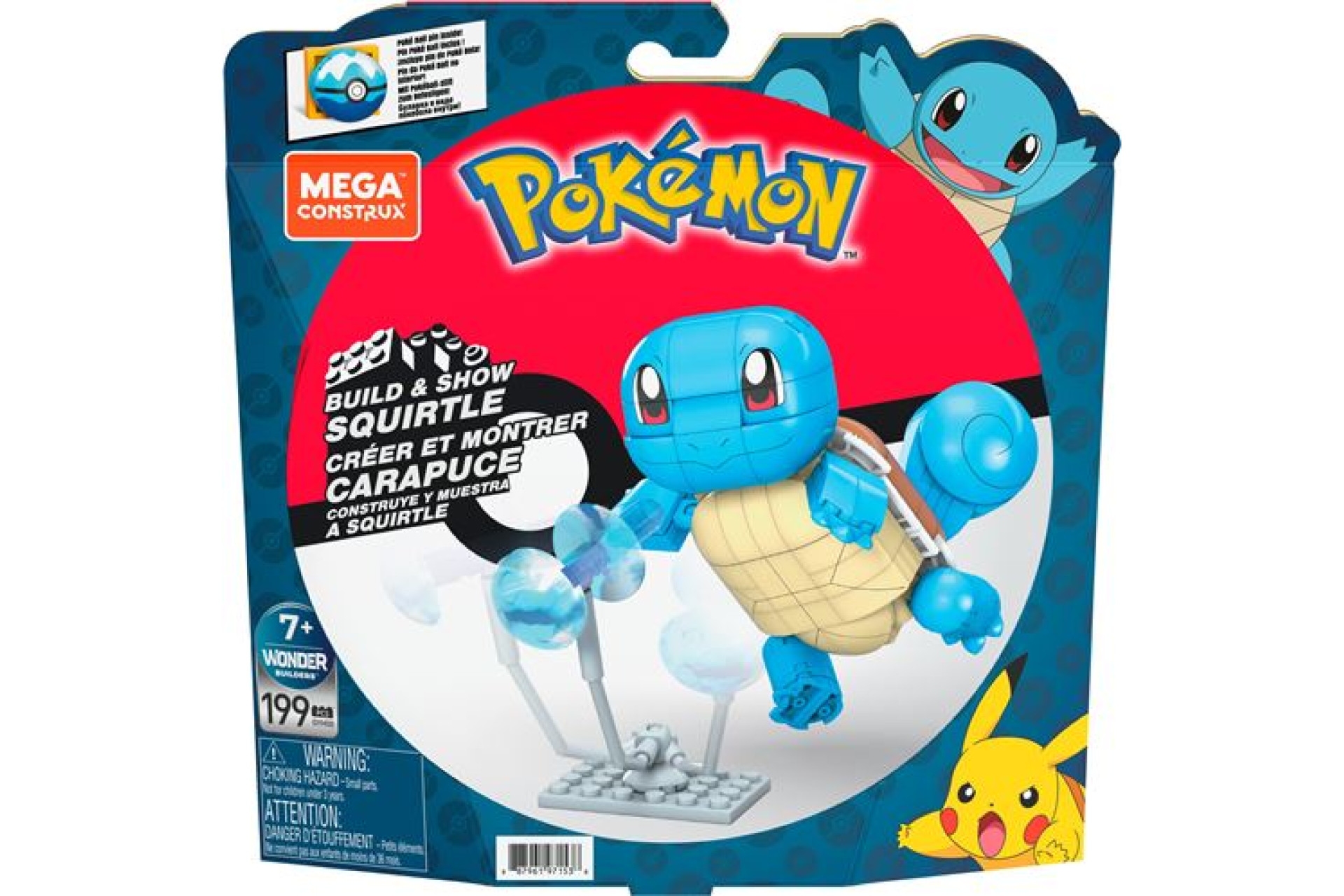 Acheter Figurine Mega Pokémon Carapuce articulée à construire