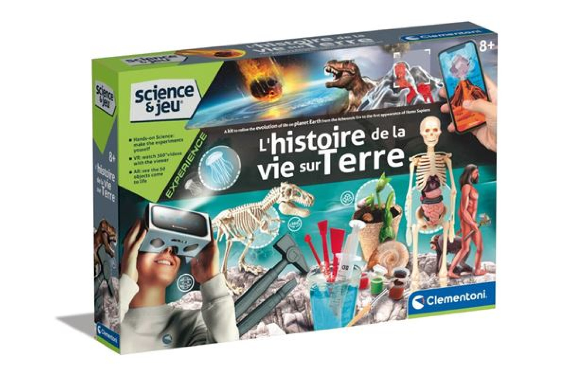 Acheter Jeu de sciences et d'expérience Clementoni L'histoire de la vie sur Terre Réalité Virtuelle