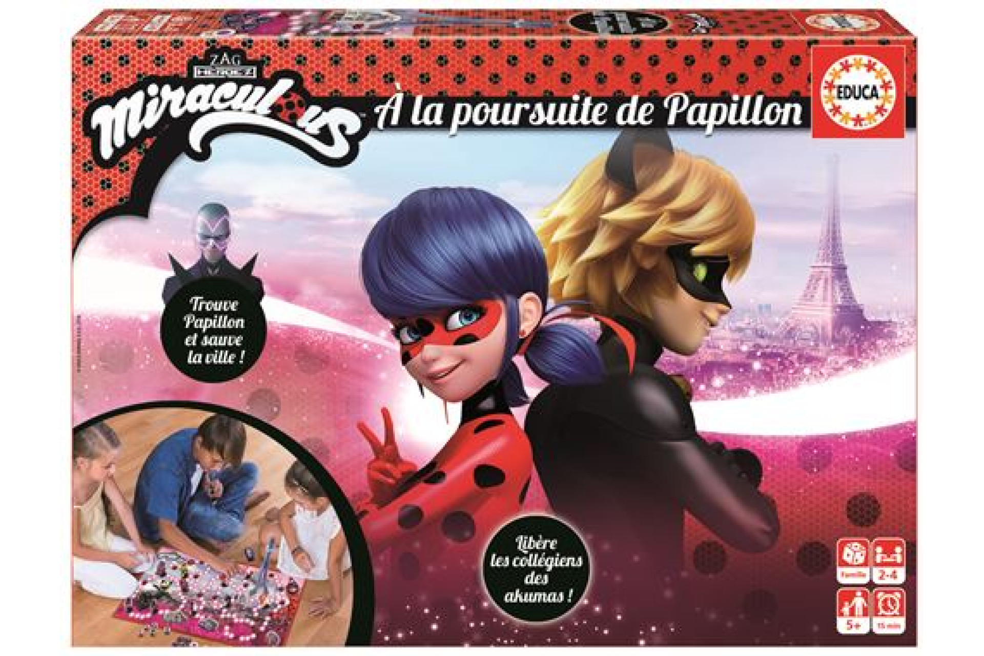 Acheter Jeu de société Educa Borras Miraculous Ladybug A la Poursuite de Papillon