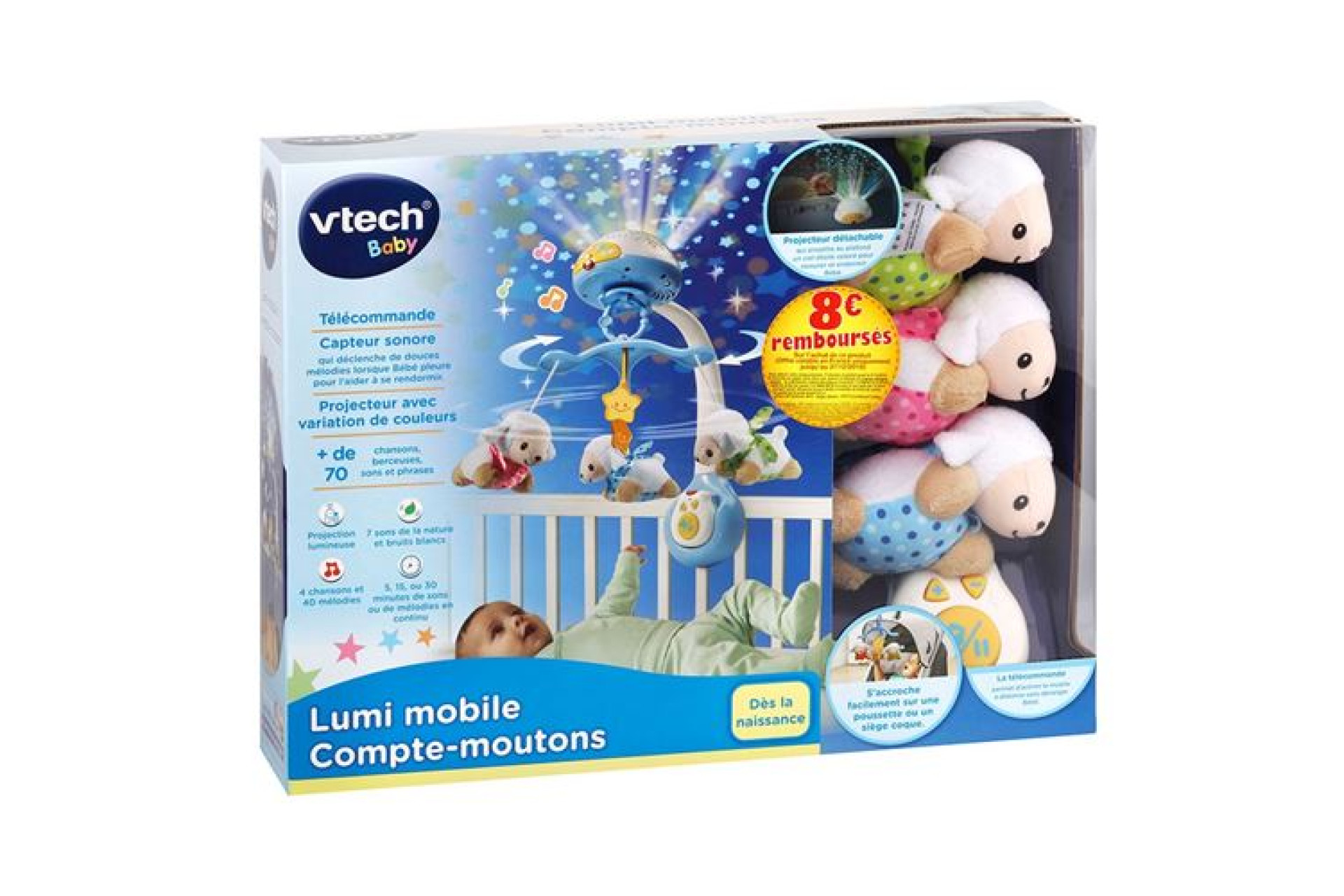 Acheter Jouet interactif Vtech Baby Lumi Mobile Compte-Moutons Bleu