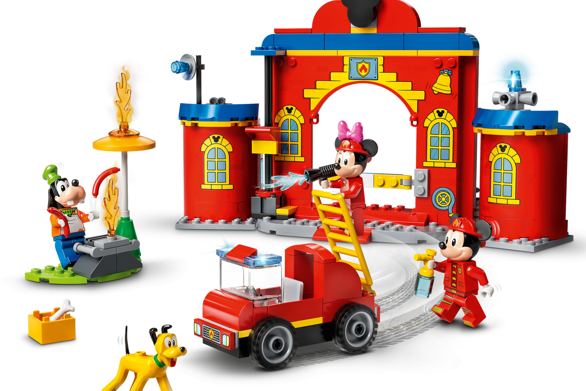 Acheter 10776 La Caserne Et Le Camion De Pompiers De Mickey Et Ses Amis ® 4+