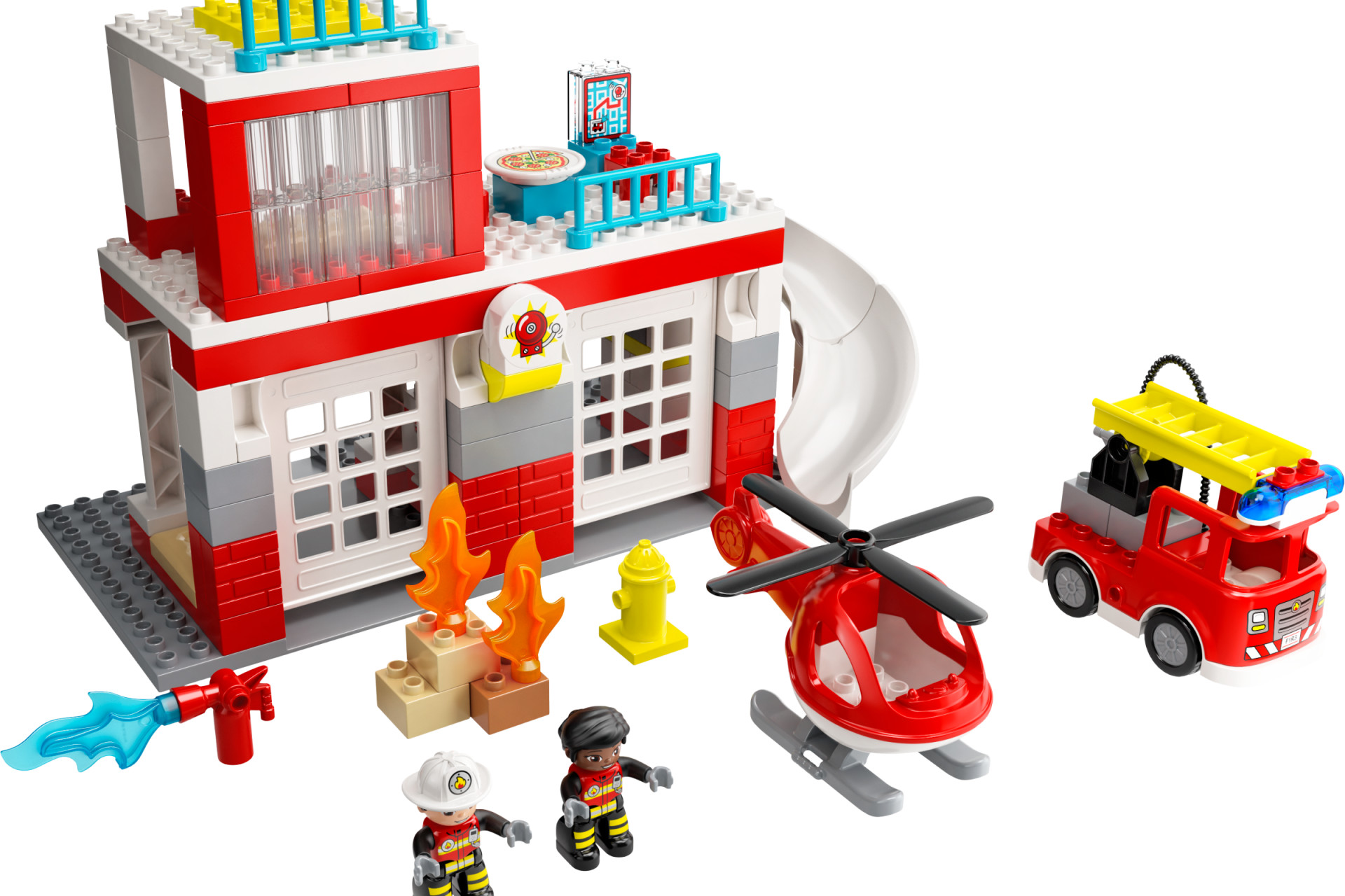Acheter Lego® 10970 - La Caserne Et L'hélicoptère Des Pompiers - Lego® Duplo® Rescue