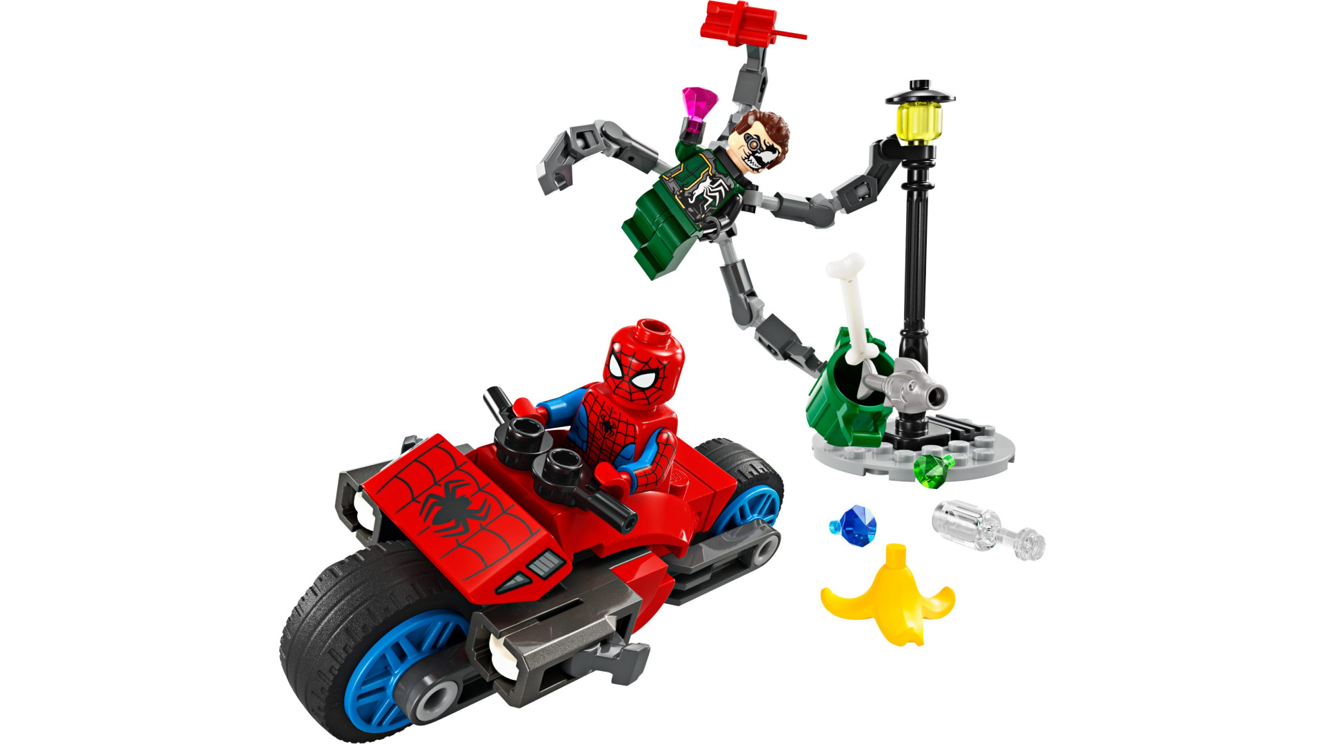 Acheter Lego® 76275 - La Course-poursuite En Moto : Spider-man Contre Docteur Octopus - Lego® Marvel