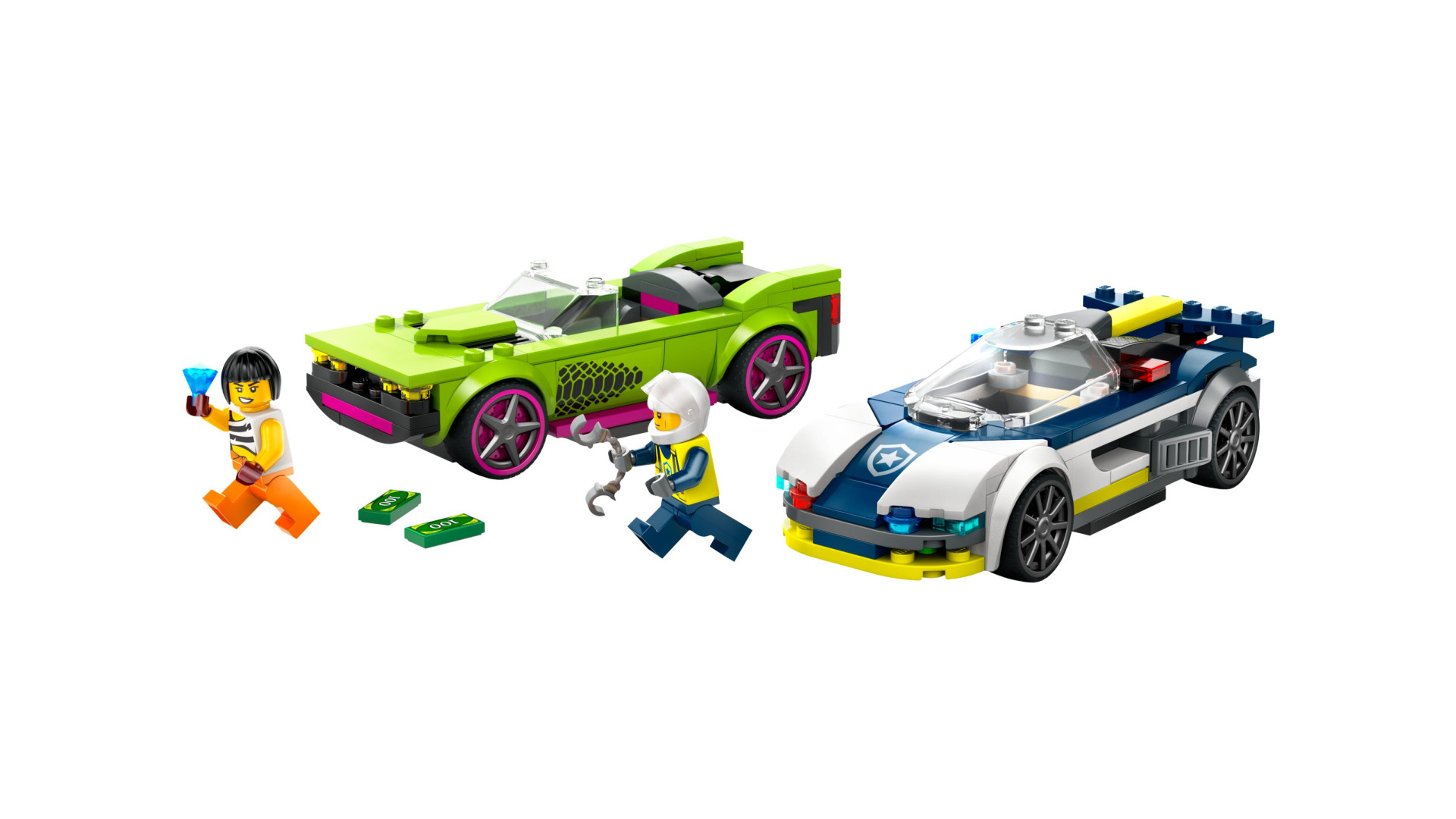 Acheter Lego® 60415 - La Course-poursuite Entre La Voiture De Police Et La Super Voiture - Lego® City