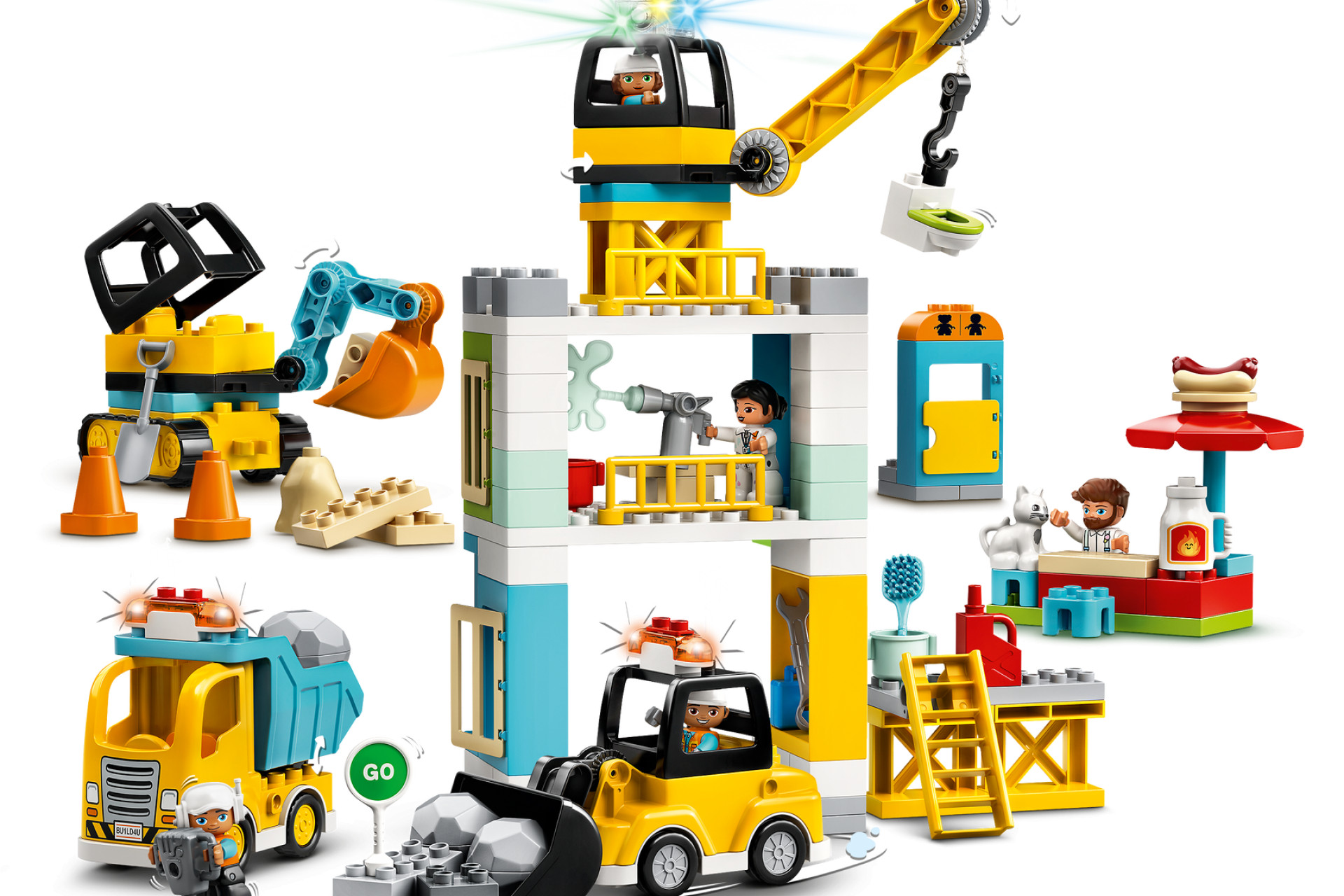 Acheter La Grue Et Les Engins De Construction - Lego® Duplo® Construction - 10933