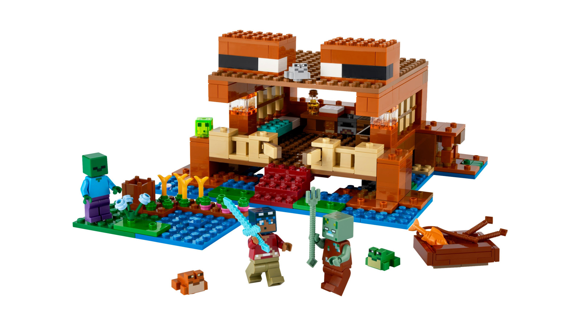 Acheter Lego® 21256 - La Maison De La Grenouille - Lego® Minecraft™