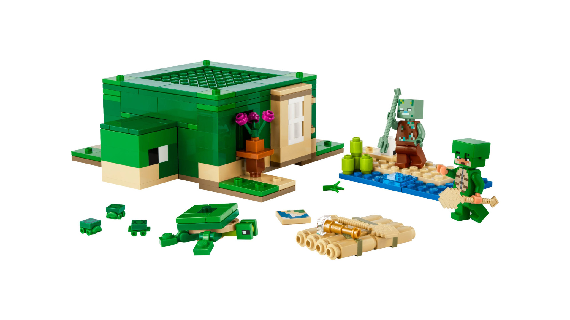 Acheter Lego® 21254 - La Maison De La Plage De La Tortue - Lego® Minecraft™