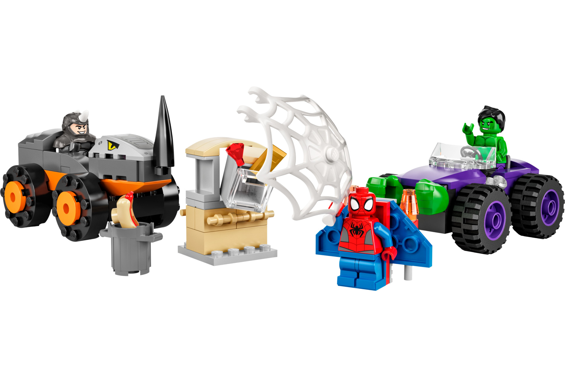 Acheter Le Combat Des Camions, Hulk Contre Le Rhino - Lego® Marvel Spidey -10782