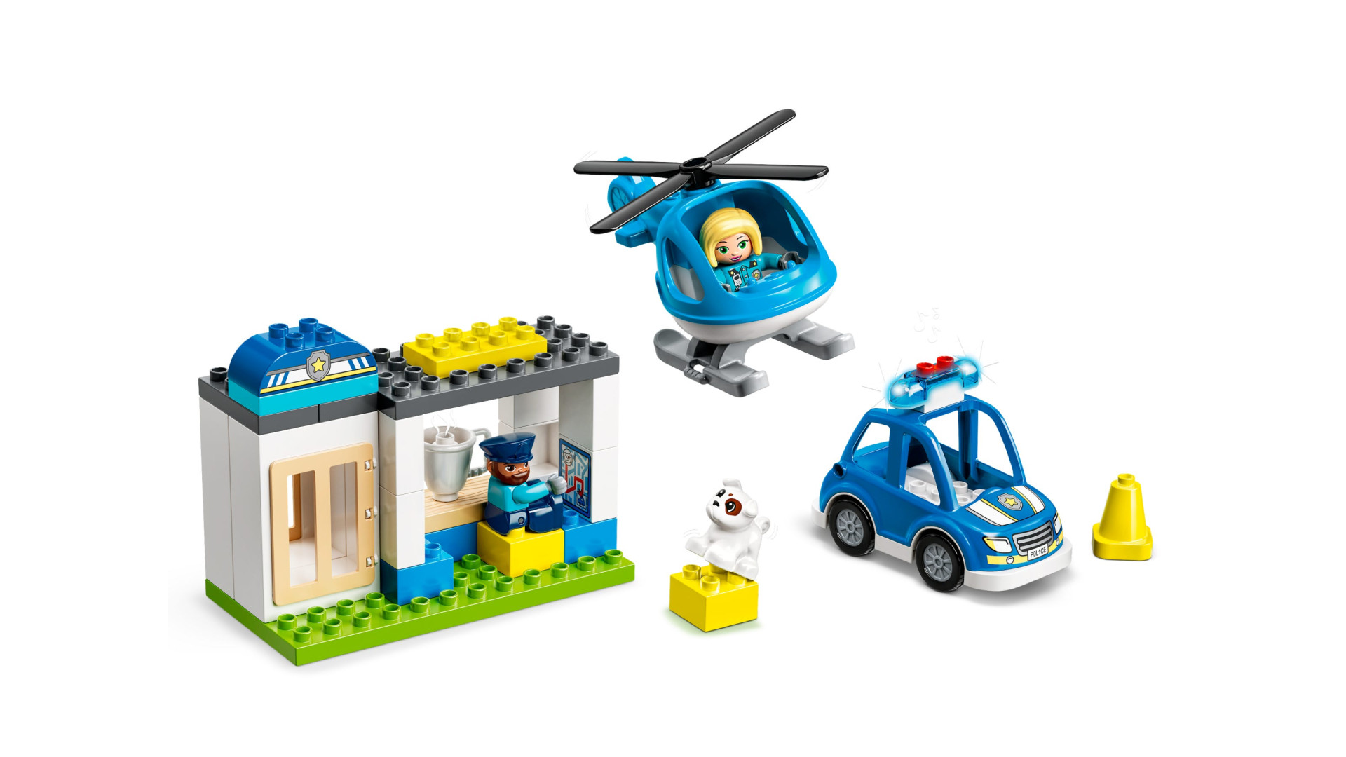 Acheter Le Commissariat Et L'hélicoptère De La Police - Lego® Duplo® Rescue - 10959