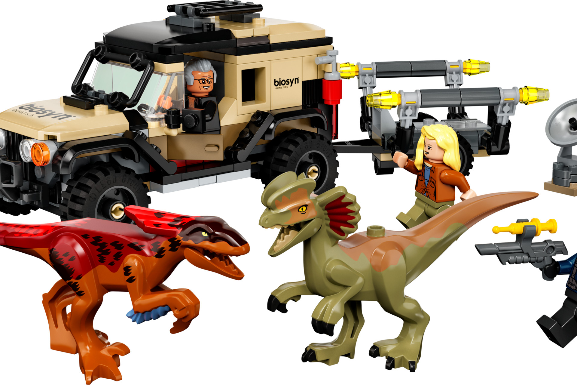 Acheter Lego - Jurassic World -  Le Transport Du Pyroraptor Et Du Dilophosaurus