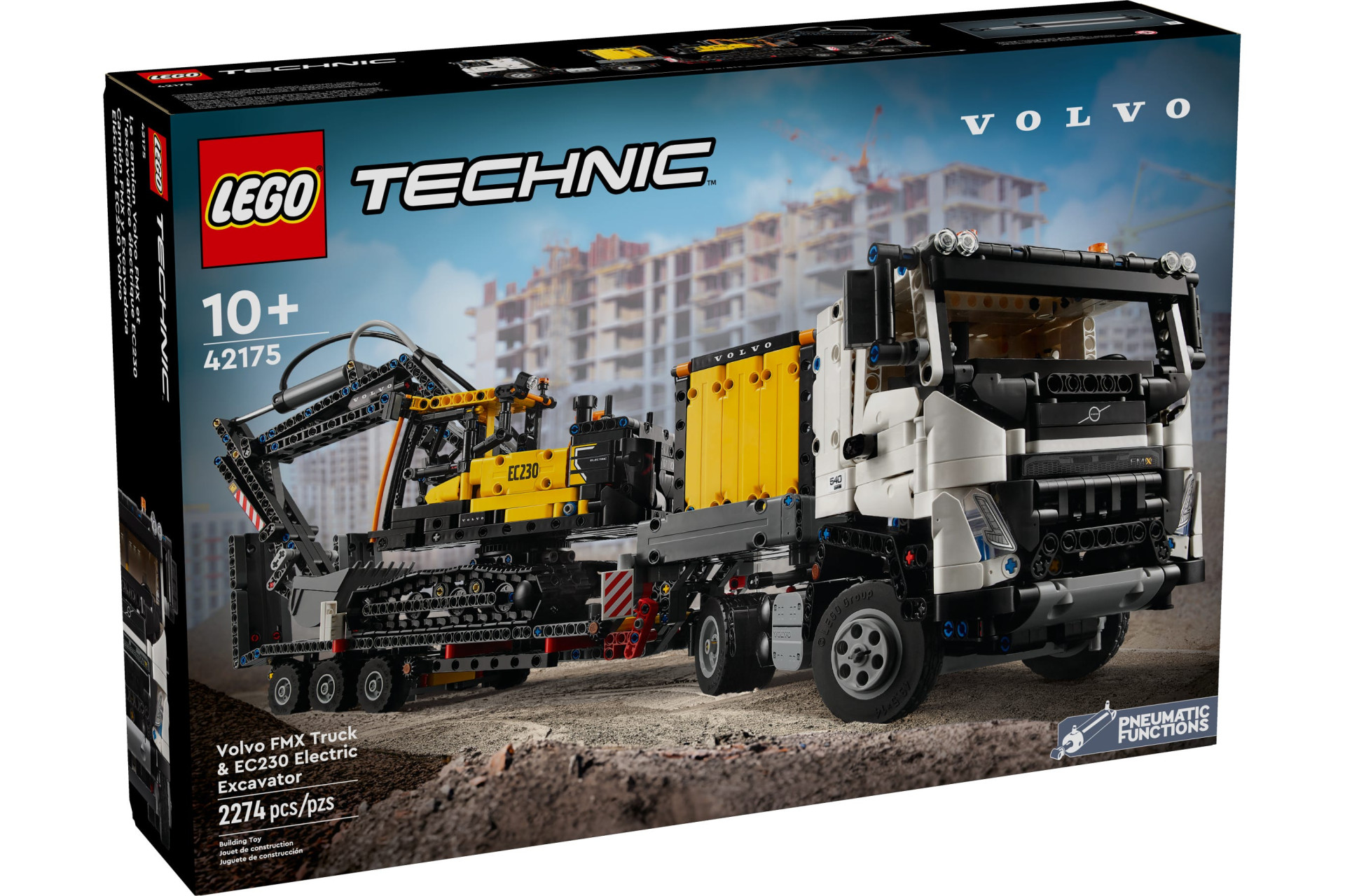 Acheter Lego 42175 Camion Volvo FMX et pelleteuse électrique EC230