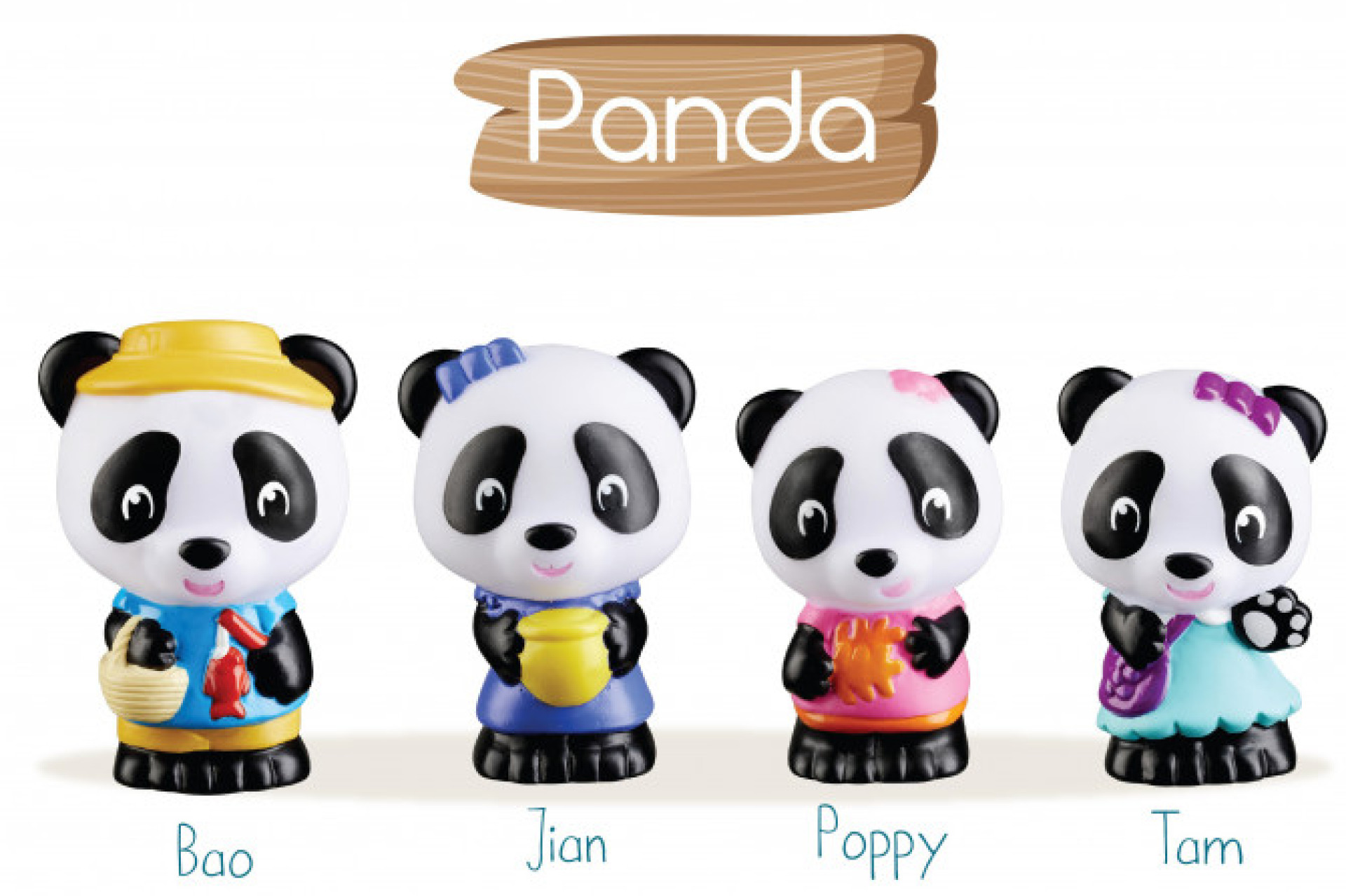 Acheter Klorofil La Famille Panda Vulli - 4 Personnages