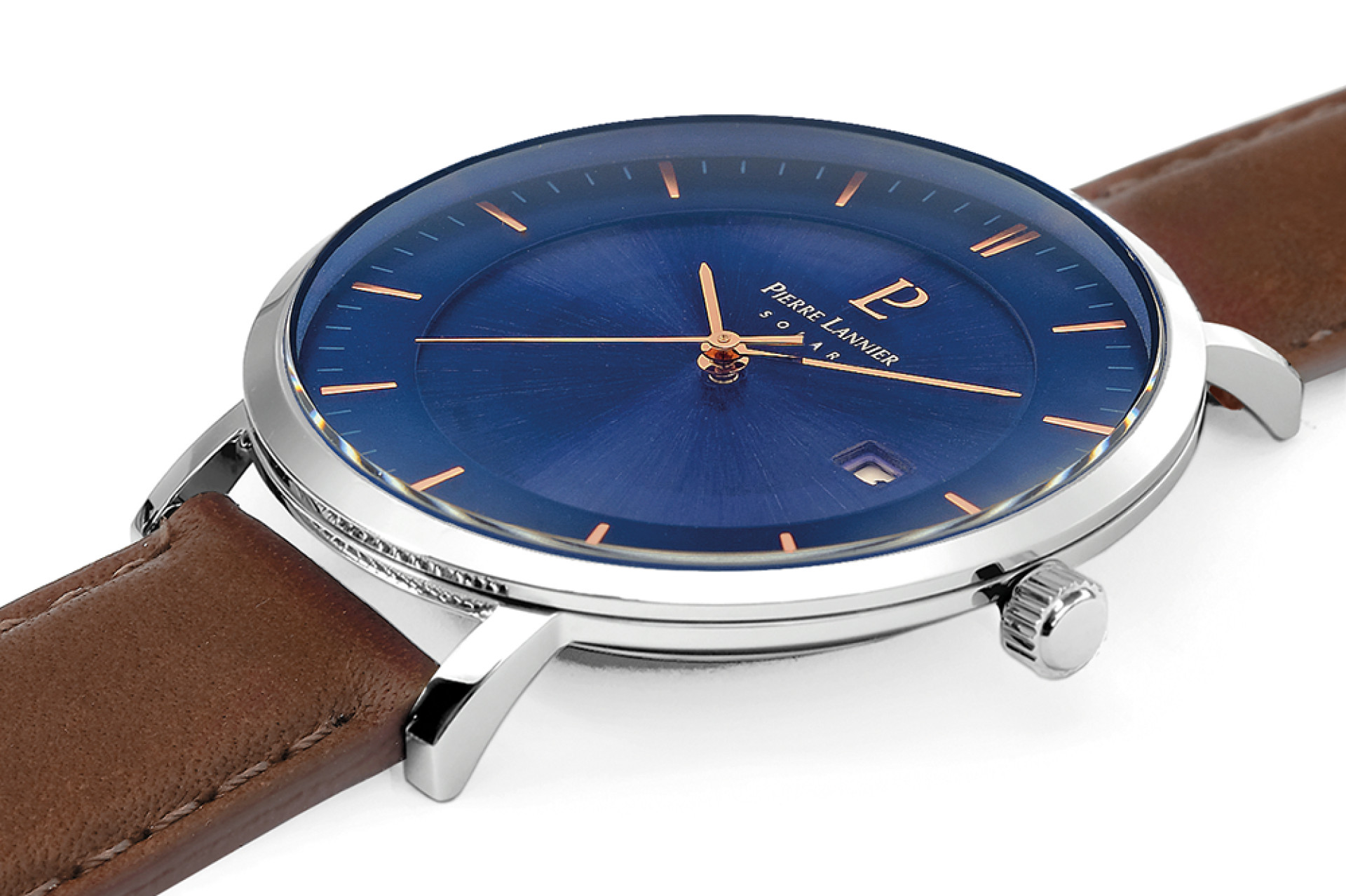 Montre Luther Chronographe En Cuir Brun