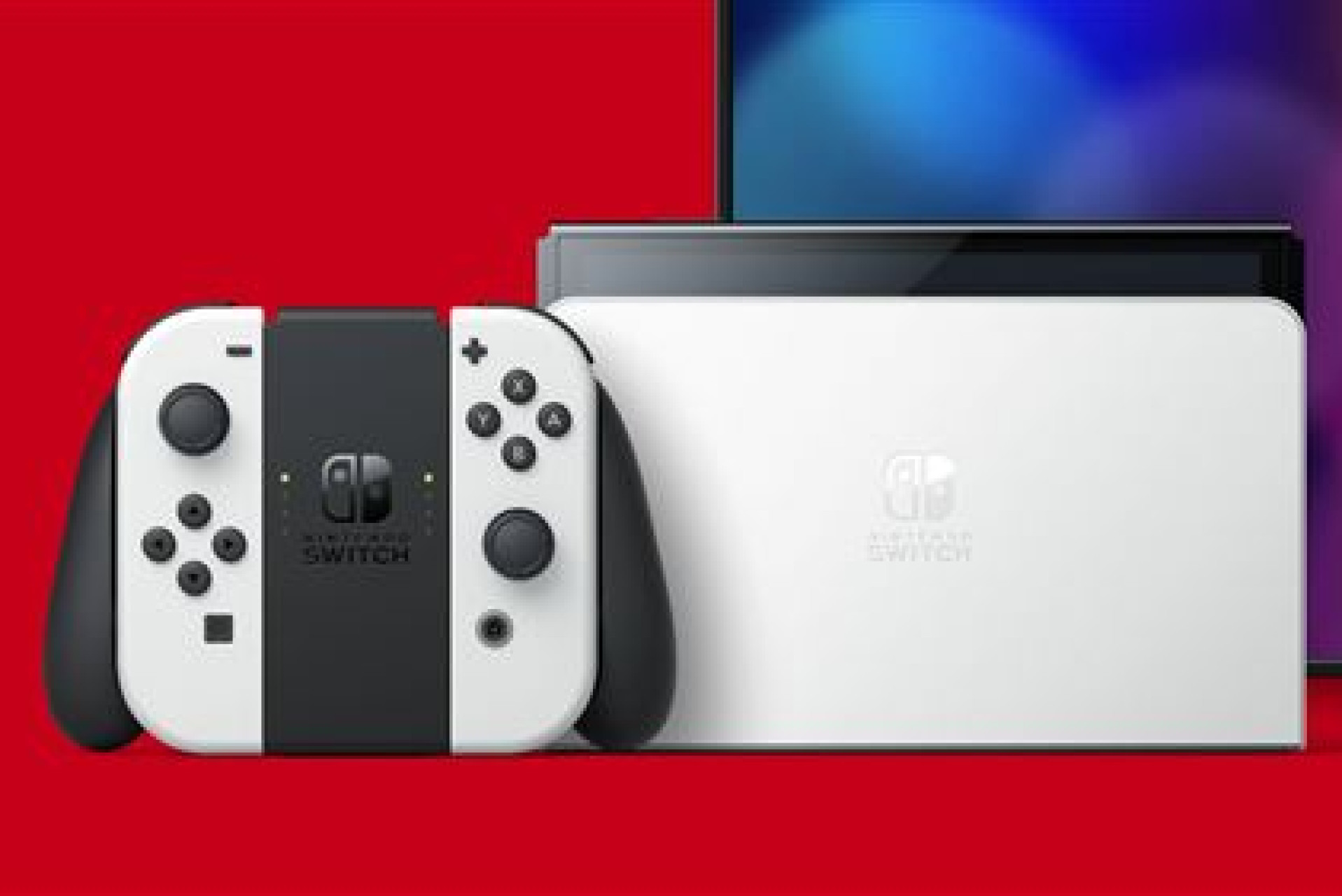 Acheter  Nintendo Switch (modèle OLED) avec station d’accueil et manettes Joy-Con blanches 