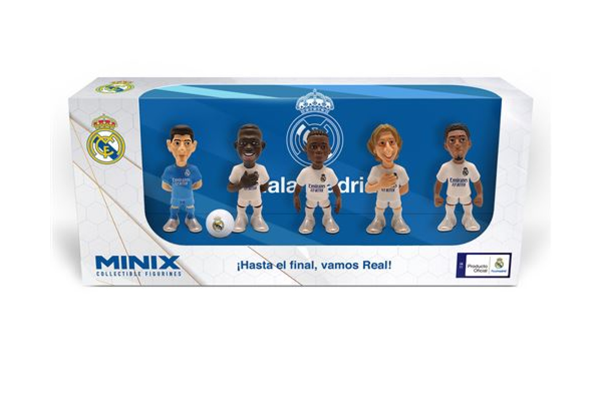 Acheter Pack de 5 Figurines Minix Football Stars Real Madrid Courtois Camavinga Modric Vinicius Bellingham