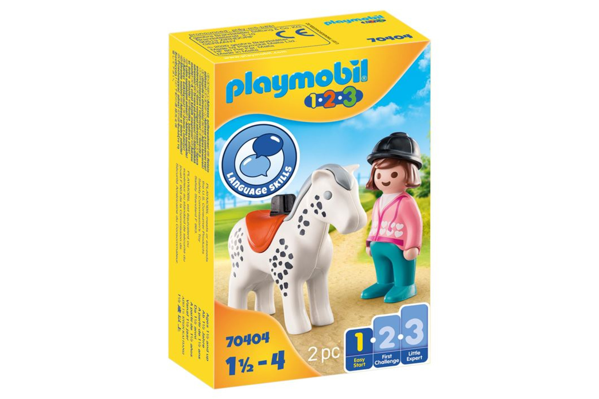 Acheter Playmobil 1.2.3 70404 Cavalière avec cheval